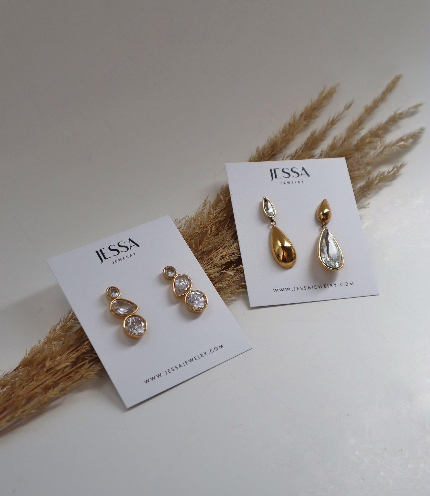 NEW ARRIVALS - JESSA JEWELRY | GOLD JEWELRY; earrings, rings, necklaces, jewelry storage; gold jewelry for everyday wear, minimalistic jewelry