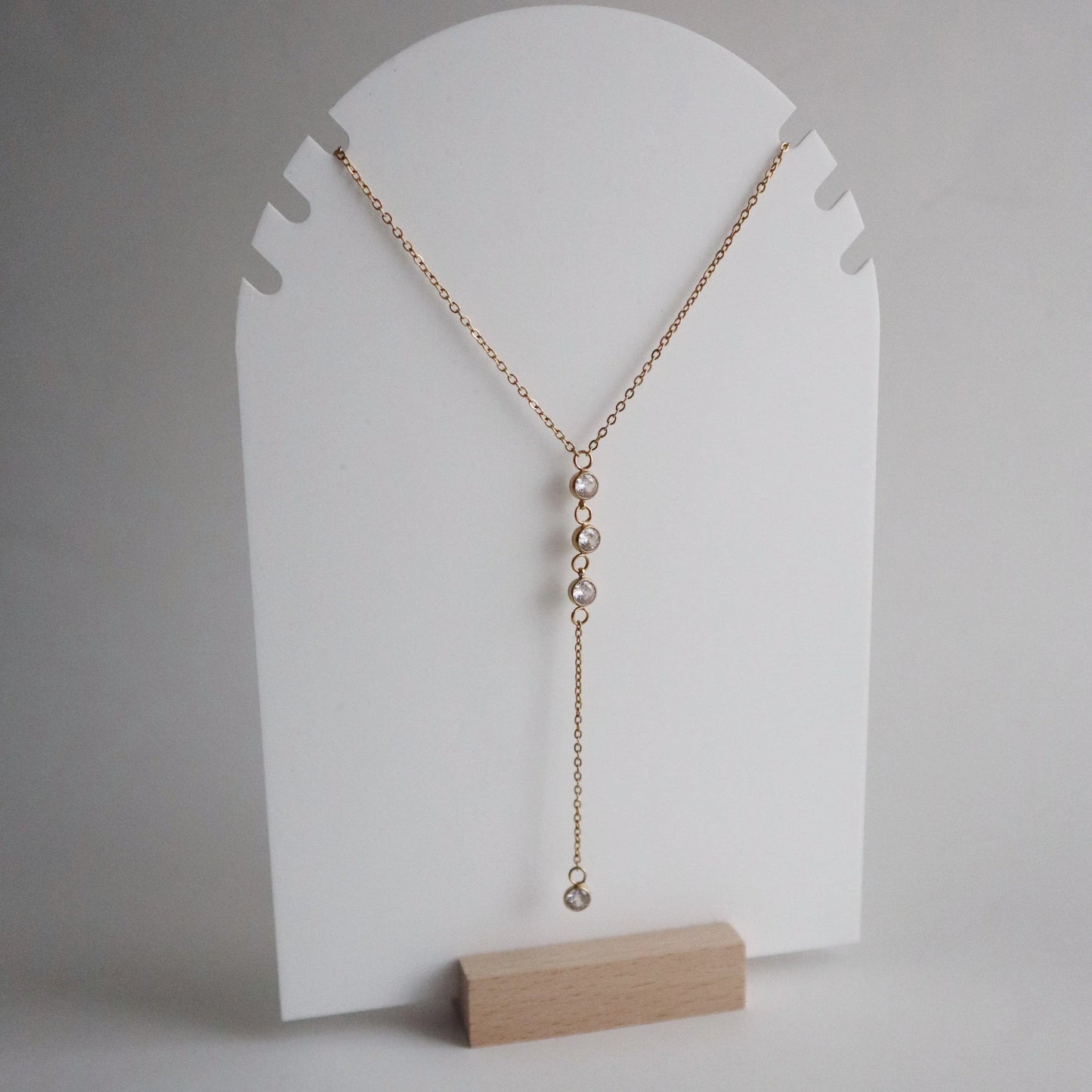 Quinn Lariat Necklace | CZ Lariat