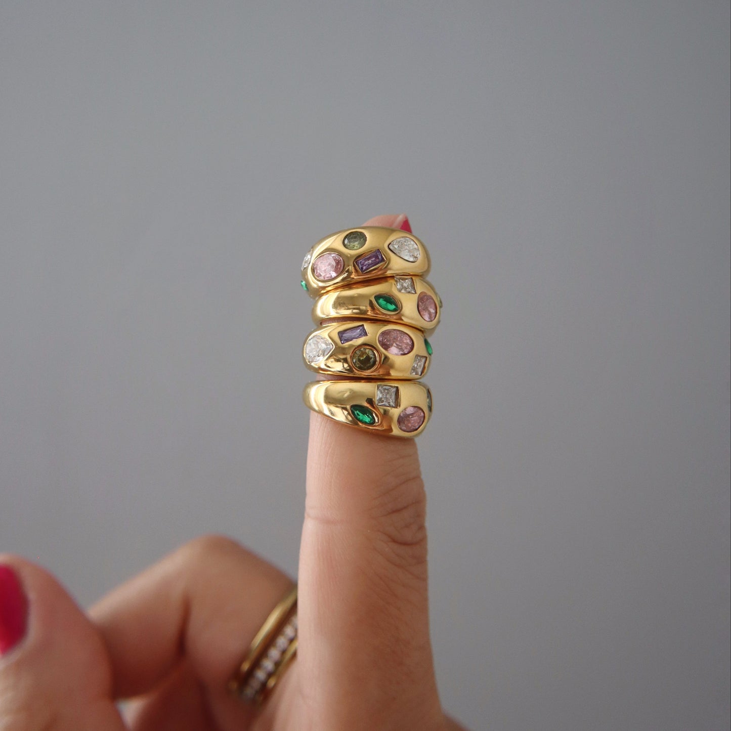 Mosaic Ring | Multicolor Gem Ring
