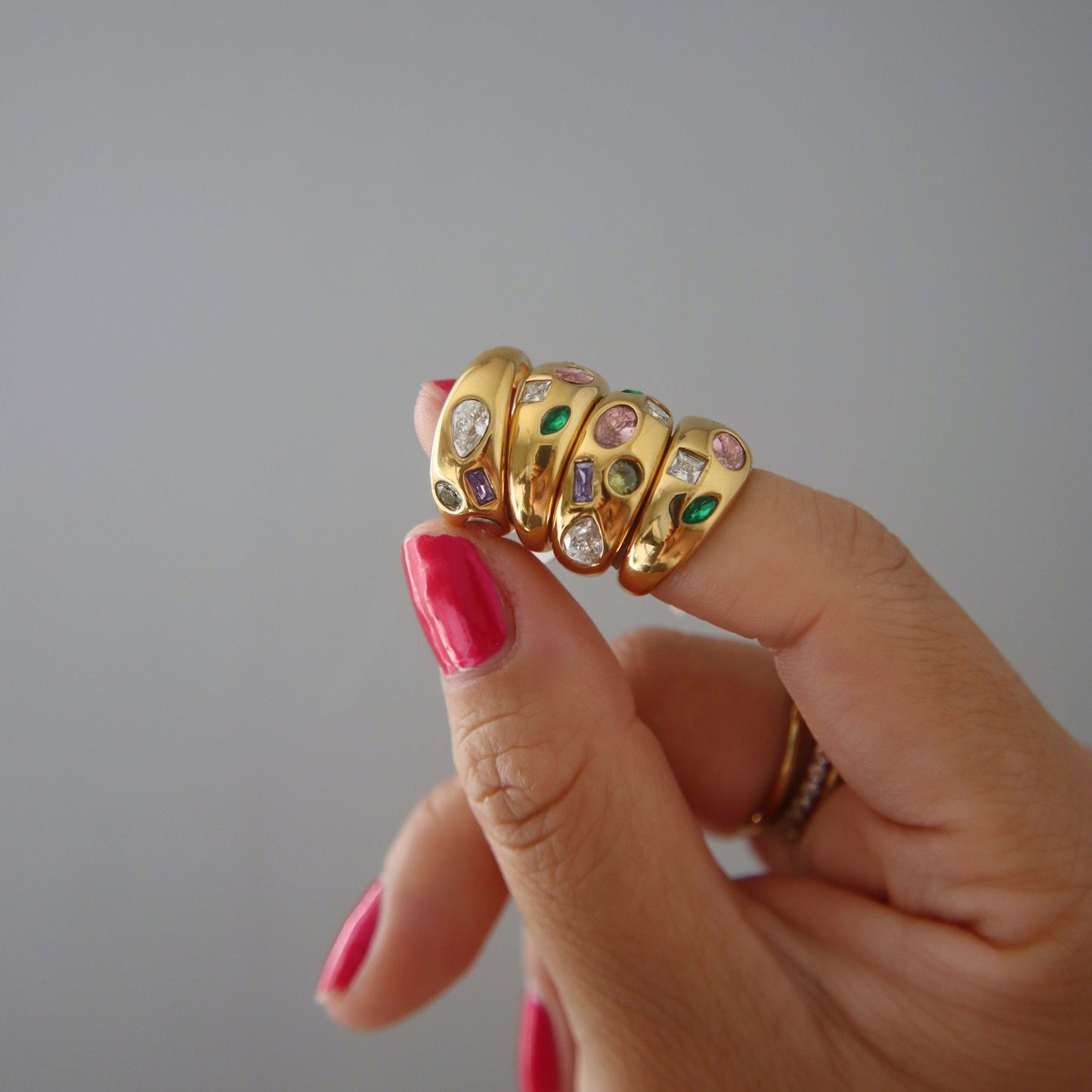 Mosaic Ring | Multicolor Gem Ring