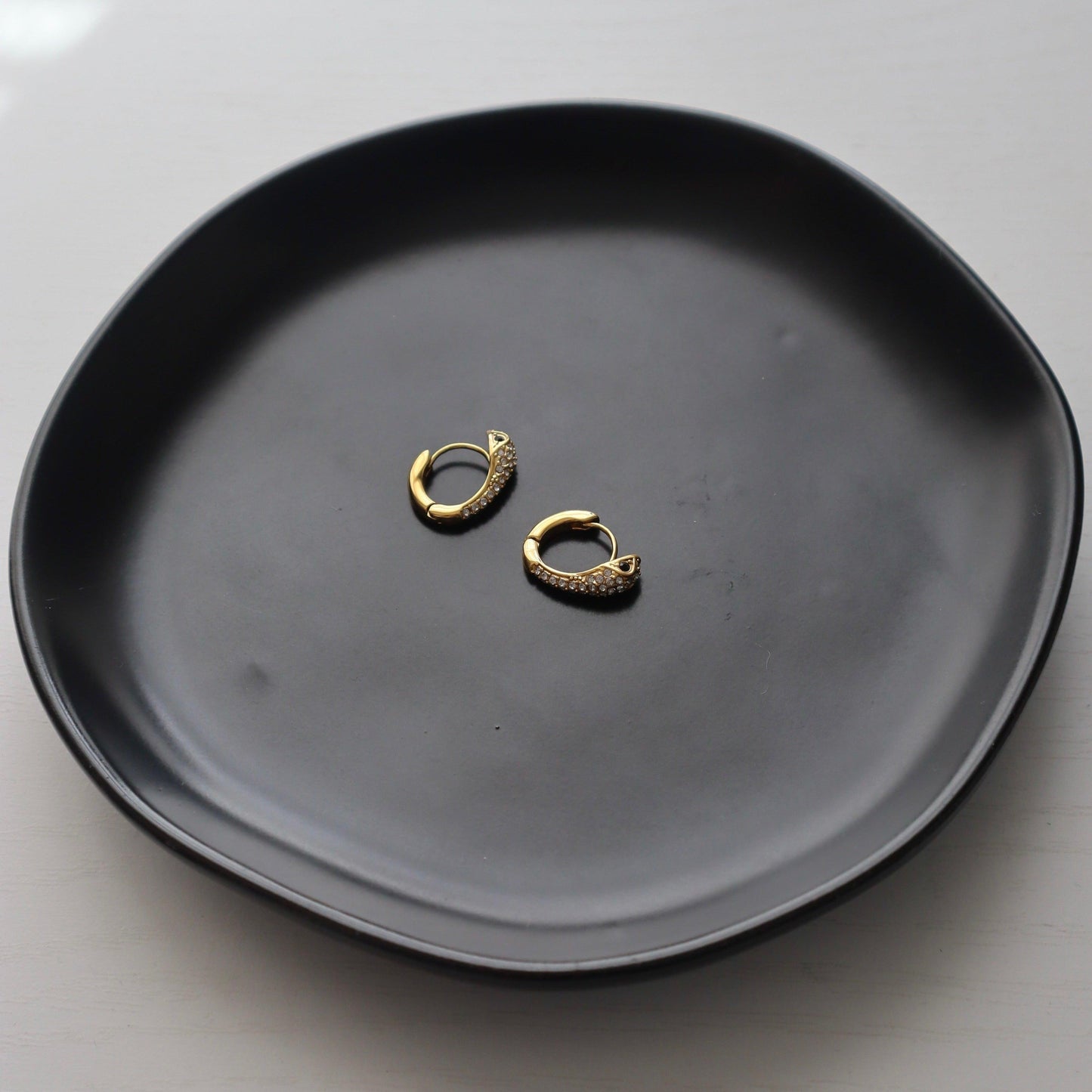CZ Snake Hoops - JESSA JEWELRY | GOLD JEWELRY; dainty, affordable gold everyday jewelry. Tarnish free, water-resistant, hypoallergenic. Jewelry for everyday wear