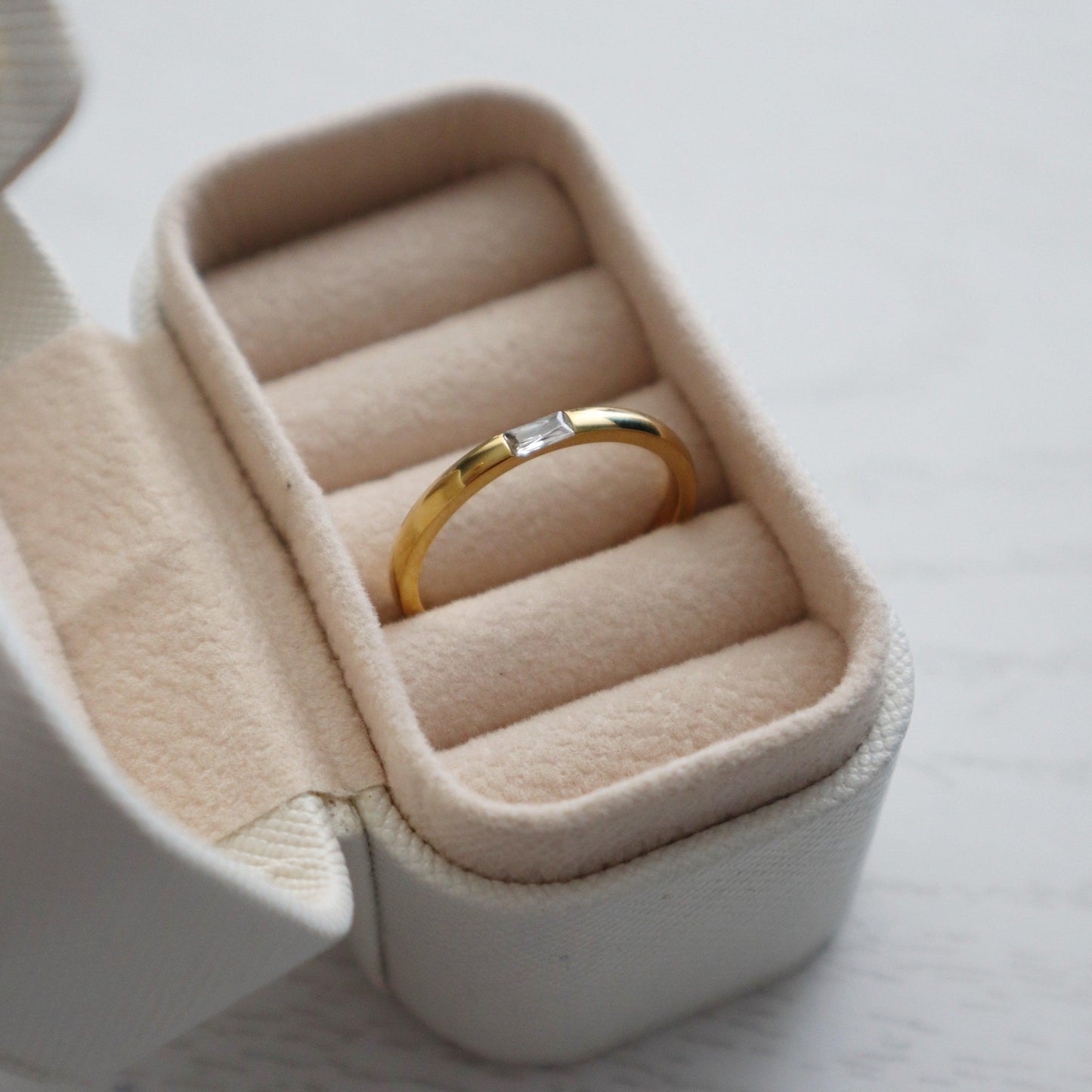 Faye Ring | Dainty Stacking Ring - JESSA JEWELRY | GOLD JEWELRY; dainty, affordable gold everyday jewelry. Tarnish free, water-resistant, hypoallergenic. Jewelry for everyday wear