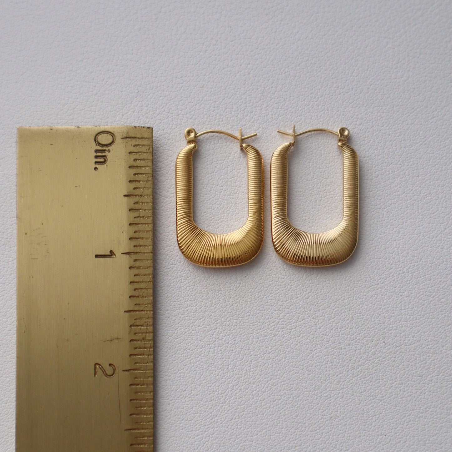 Luna Hoops | Gold Textured Hoops - JESSA JEWELRY | GOLD JEWELRY; dainty, affordable gold everyday jewelry. Tarnish free, water-resistant, hypoallergenic. Jewelry for everyday wear