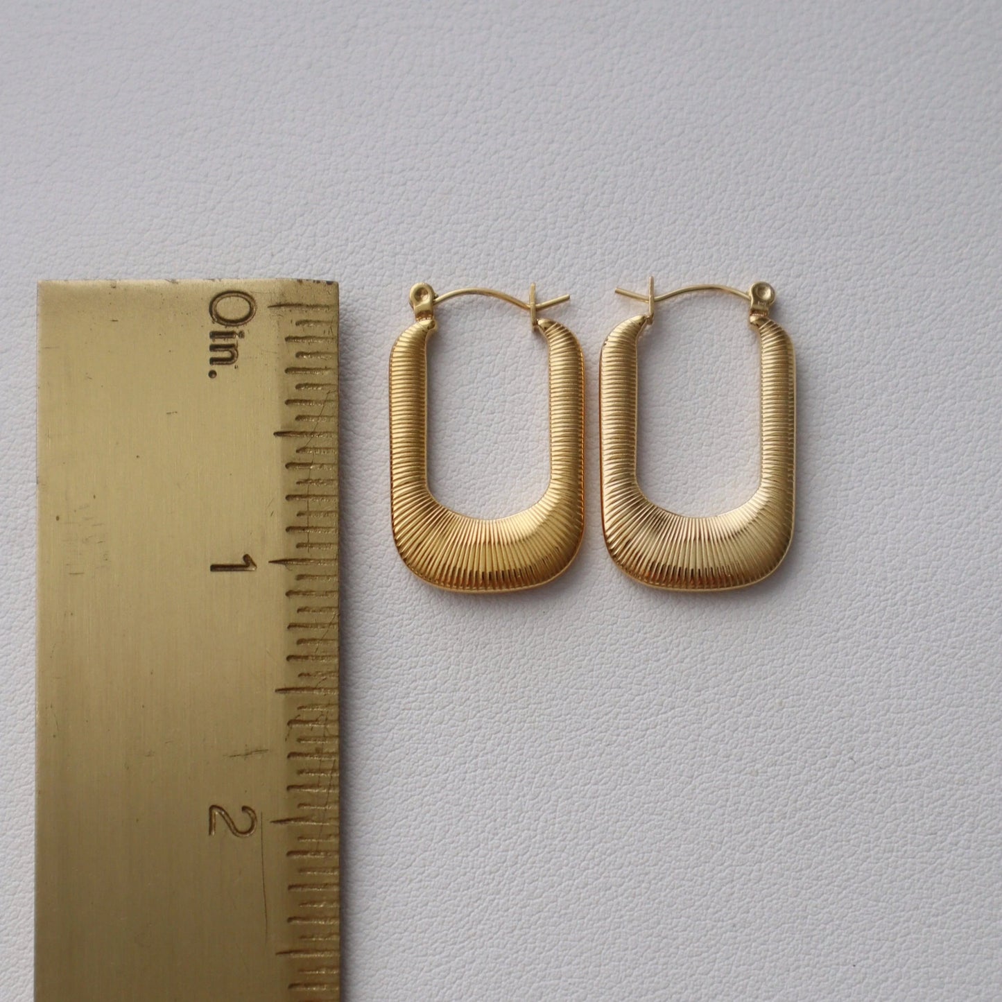 Luna Hoops | Gold Textured Hoops - JESSA JEWELRY | GOLD JEWELRY; dainty, affordable gold everyday jewelry. Tarnish free, water-resistant, hypoallergenic. Jewelry for everyday wear