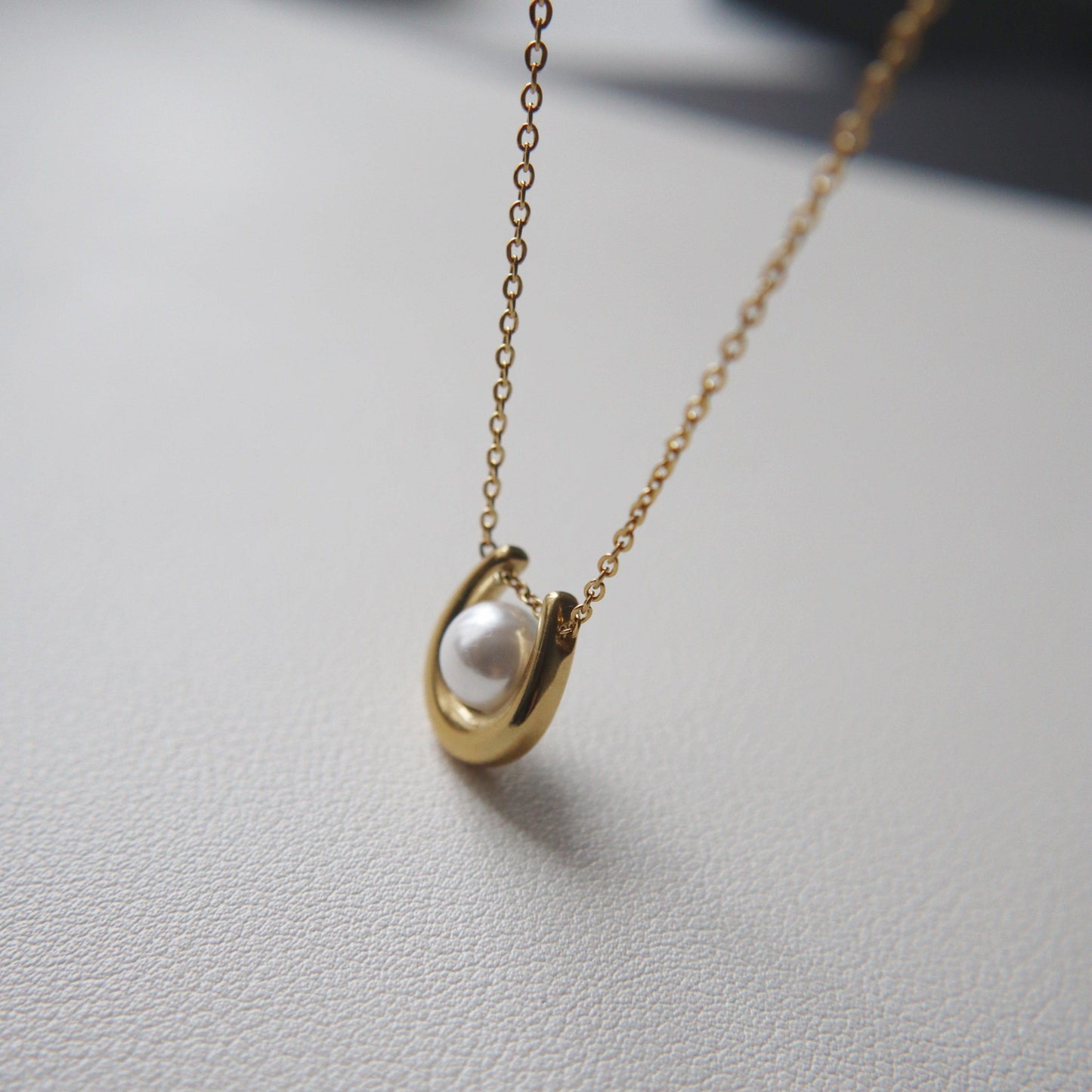 Ava Pearl Necklace | Pearl Pendant Necklace - JESSA JEWELRY | GOLD JEWELRY; dainty, affordable gold everyday jewelry. Tarnish free, water-resistant, hypoallergenic. Jewelry for everyday wear