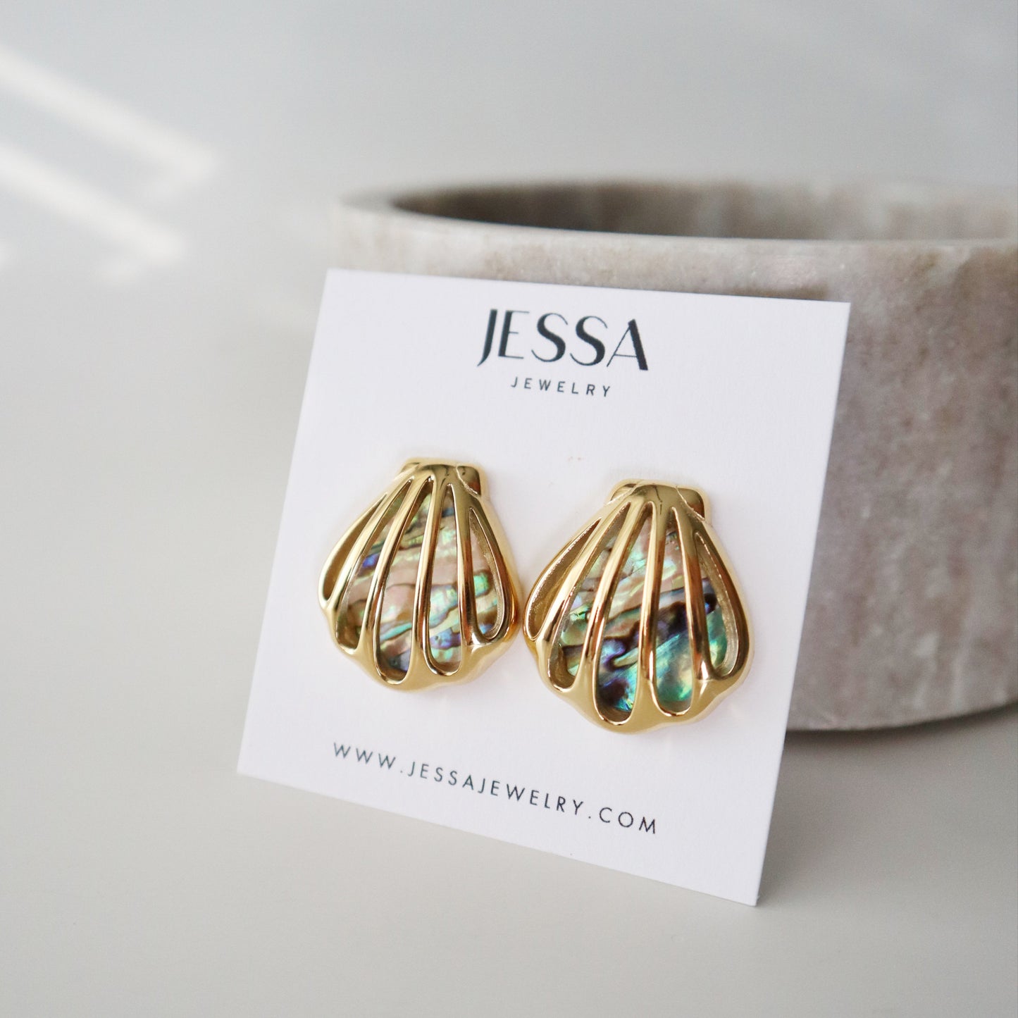 Aurora Seashell Earrings | Coastal Jewelry