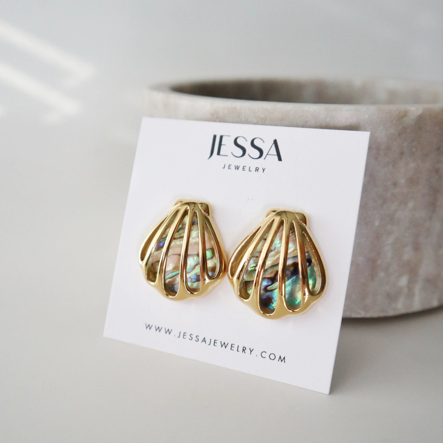 Aurora Seashell Earrings | Coastal Jewelry