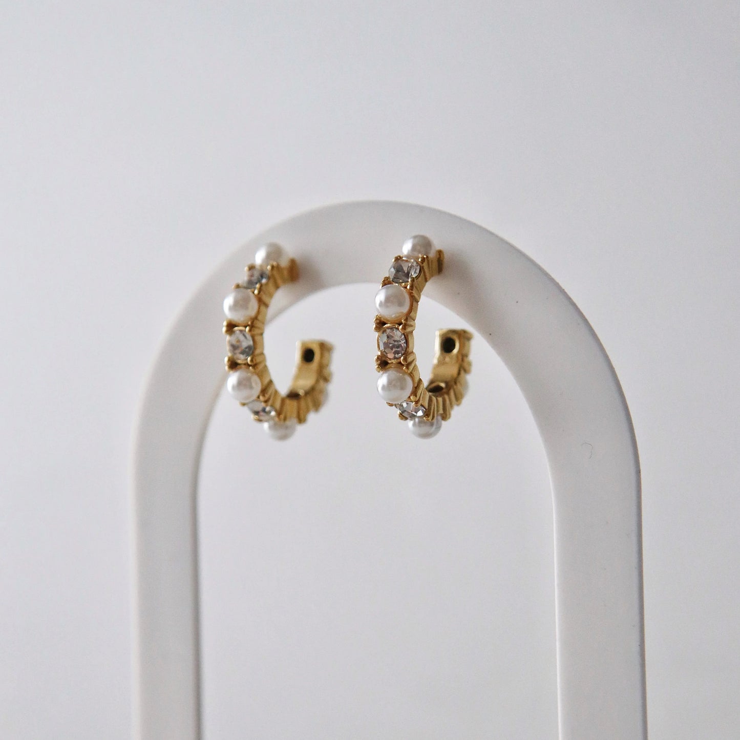 Lani Pearl and CZ Hoops | Lightweight Hoops
