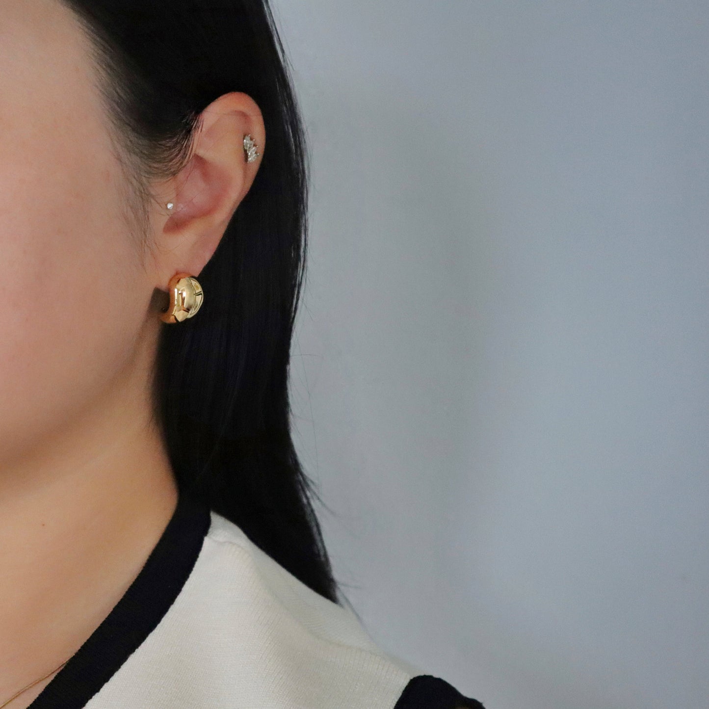 Chloe Hoop Earrings | Chunky Hoop