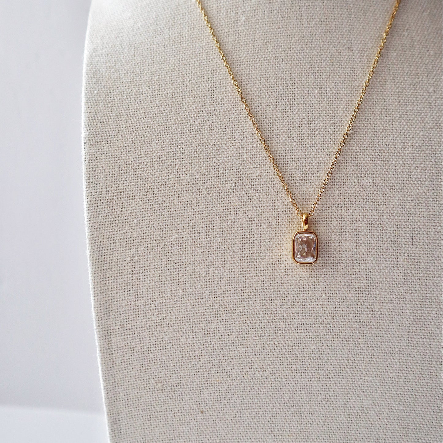 Haven Necklace | CZ Pendant Necklace