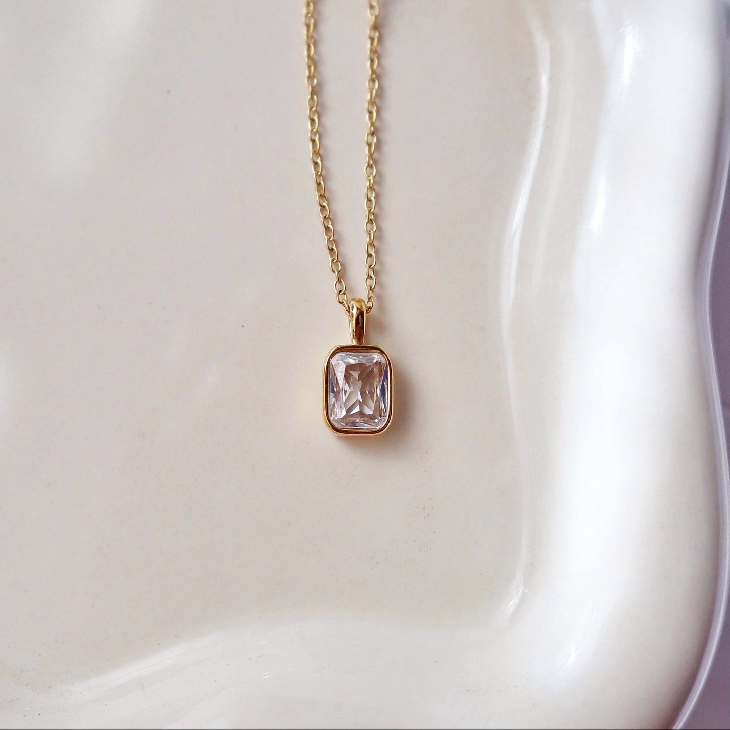 Haven Necklace | CZ Pendant Necklace