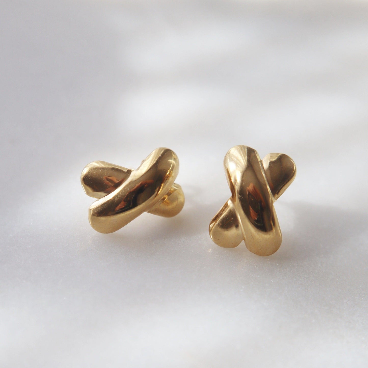 Puffy XX Earrings - JESSA JEWELRY | GOLD JEWELRY; dainty, affordable gold everyday jewelry. Tarnish free, water-resistant, hypoallergenic. Jewelry for everyday wear