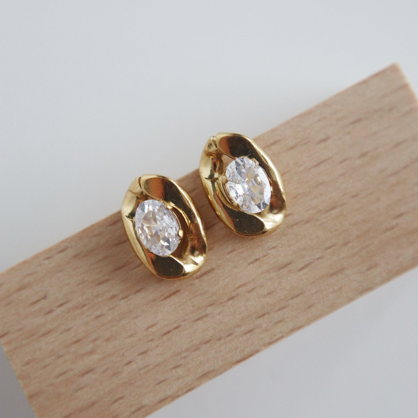 Mallory Studs - JESSA JEWELRY | GOLD JEWELRY; dainty, affordable gold everyday jewelry. Tarnish free, water-resistant, hypoallergenic. Jewelry for everyday wear