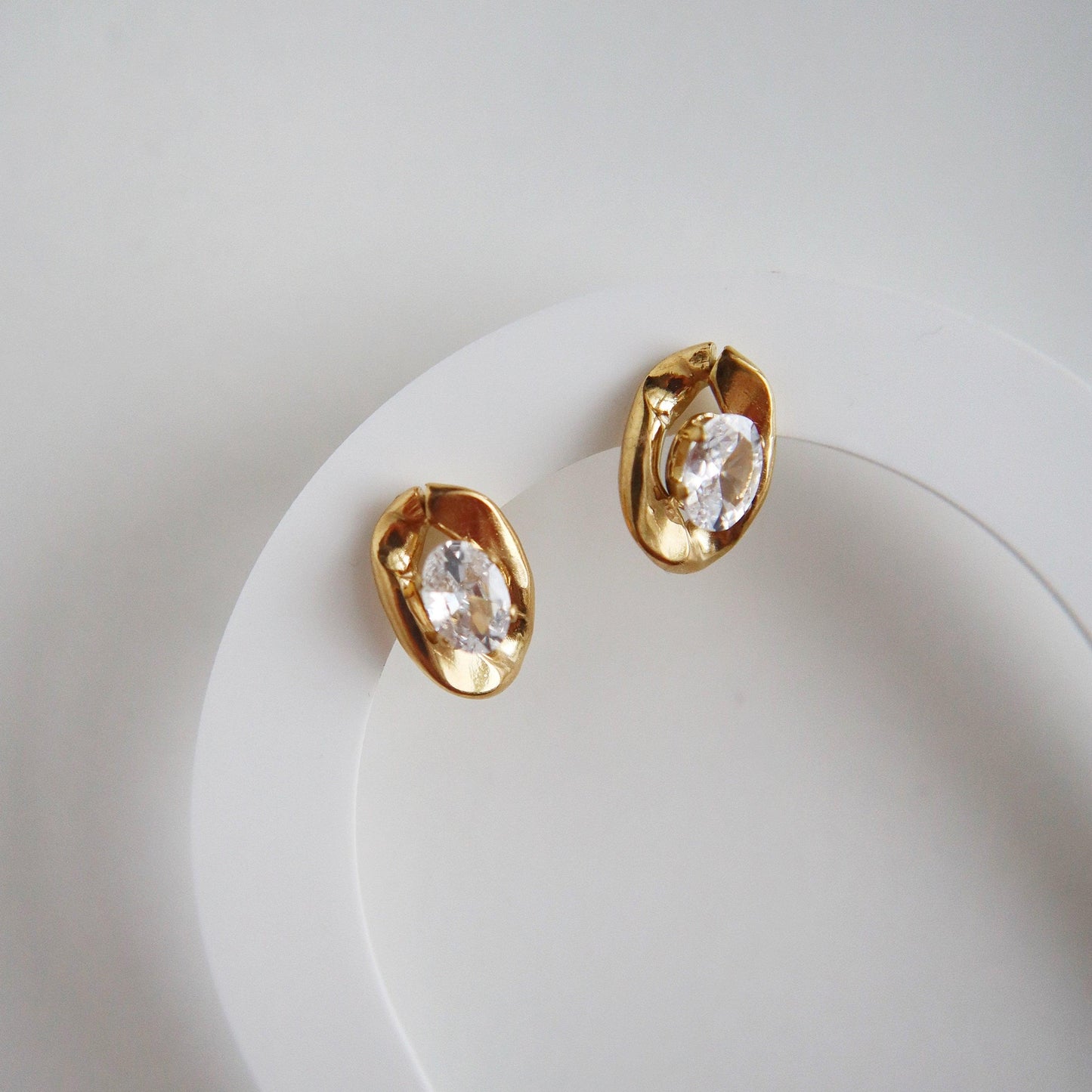 Mallory Studs - JESSA JEWELRY | GOLD JEWELRY; dainty, affordable gold everyday jewelry. Tarnish free, water-resistant, hypoallergenic. Jewelry for everyday wear