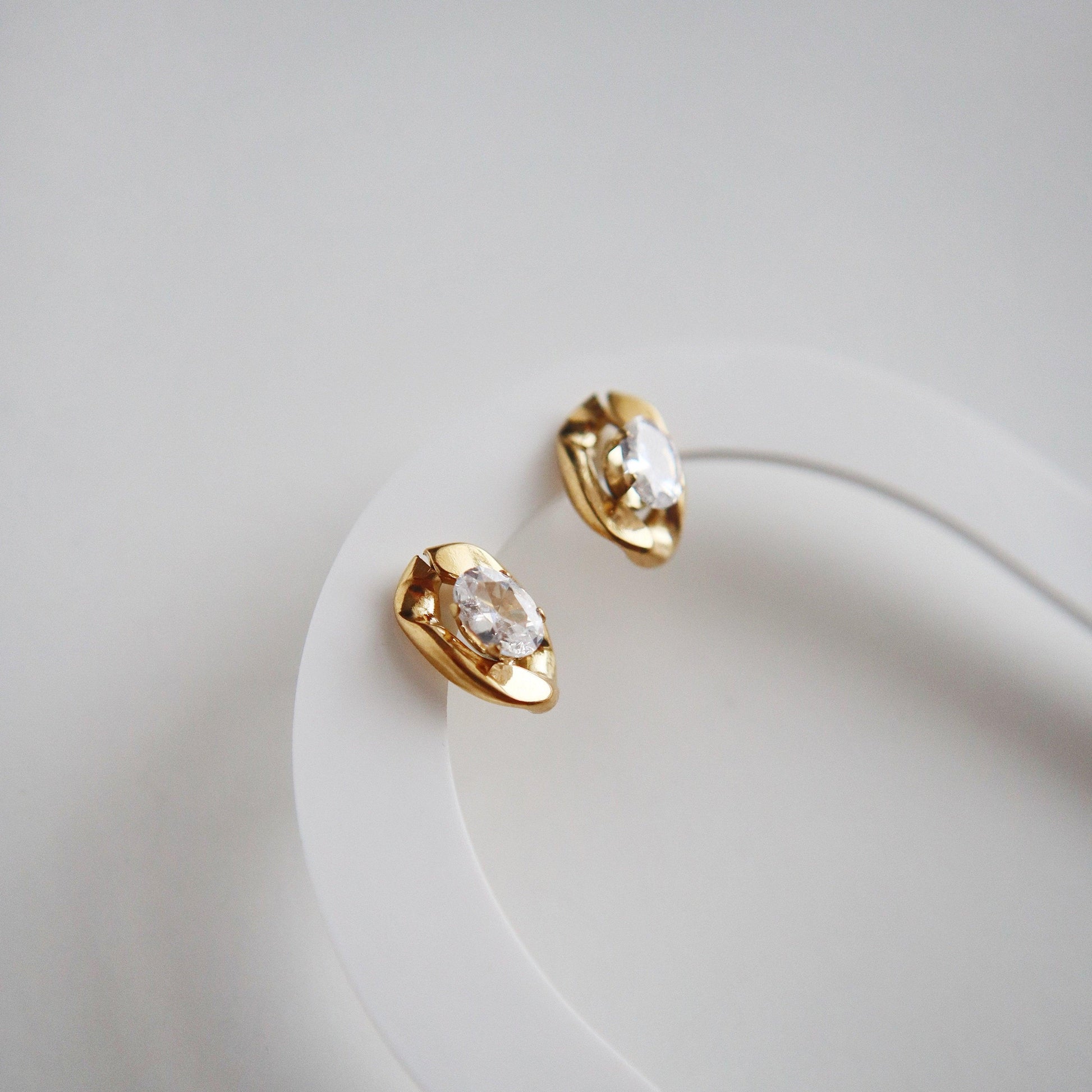 Mallory Studs - JESSA JEWELRY | GOLD JEWELRY; dainty, affordable gold everyday jewelry. Tarnish free, water-resistant, hypoallergenic. Jewelry for everyday wear