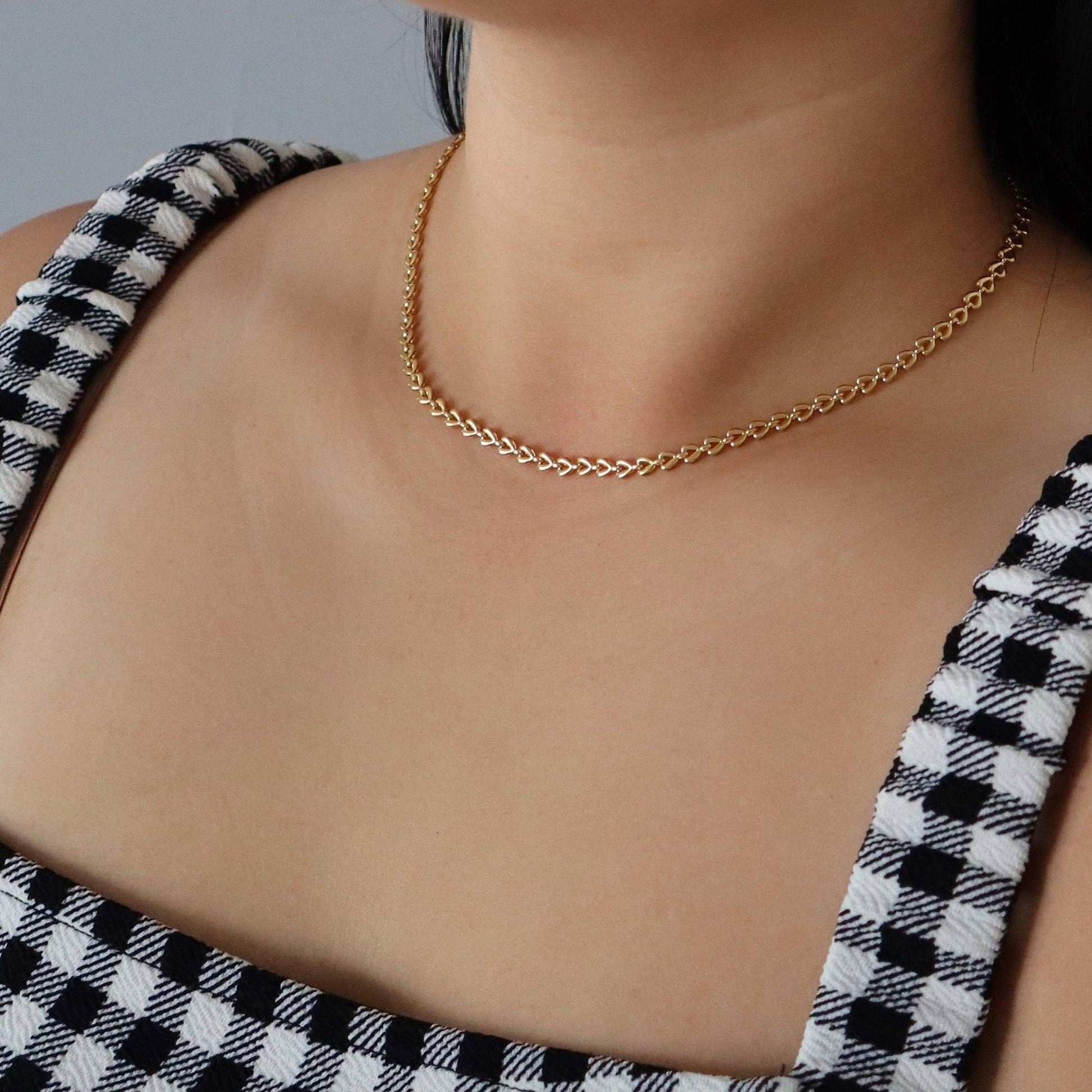 Jolie Chain - JESSA JEWELRY | GOLD JEWELRY; dainty, affordable gold everyday jewelry. Tarnish free, water-resistant, hypoallergenic. Jewelry for everyday wear