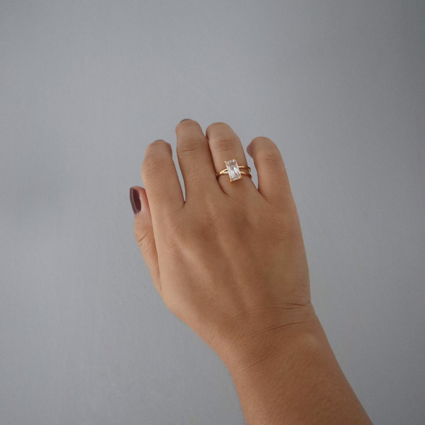 Juliet Ring | Zircon Ring - JESSA JEWELRY | GOLD JEWELRY; dainty, affordable gold everyday jewelry. Tarnish free, water-resistant, hypoallergenic. Jewelry for everyday wear