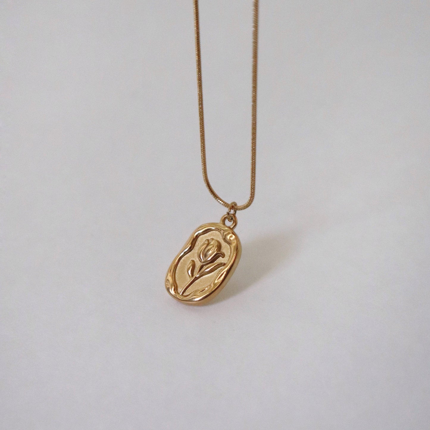Tulip Necklace | Flower Pendant Necklace