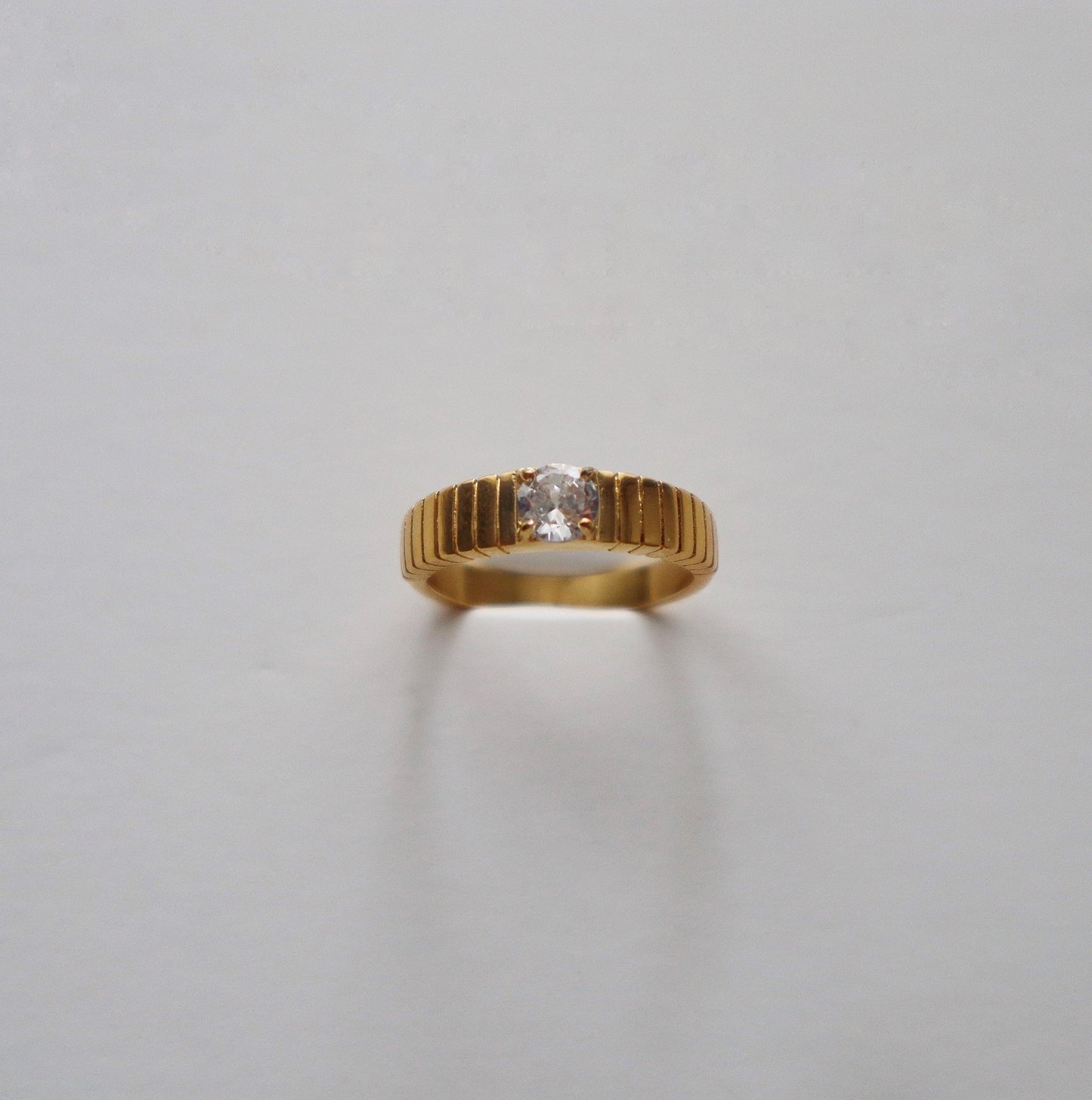 Ashlyn Ring | CZ Chunky Ring - JESSA JEWELRY | GOLD JEWELRY; dainty, affordable gold everyday jewelry. Tarnish free, water-resistant, hypoallergenic. Jewelry for everyday wear