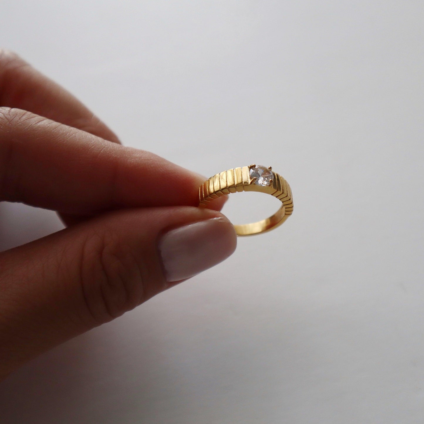 Ashlyn Ring | CZ Chunky Ring - JESSA JEWELRY | GOLD JEWELRY; dainty, affordable gold everyday jewelry. Tarnish free, water-resistant, hypoallergenic. Jewelry for everyday wear