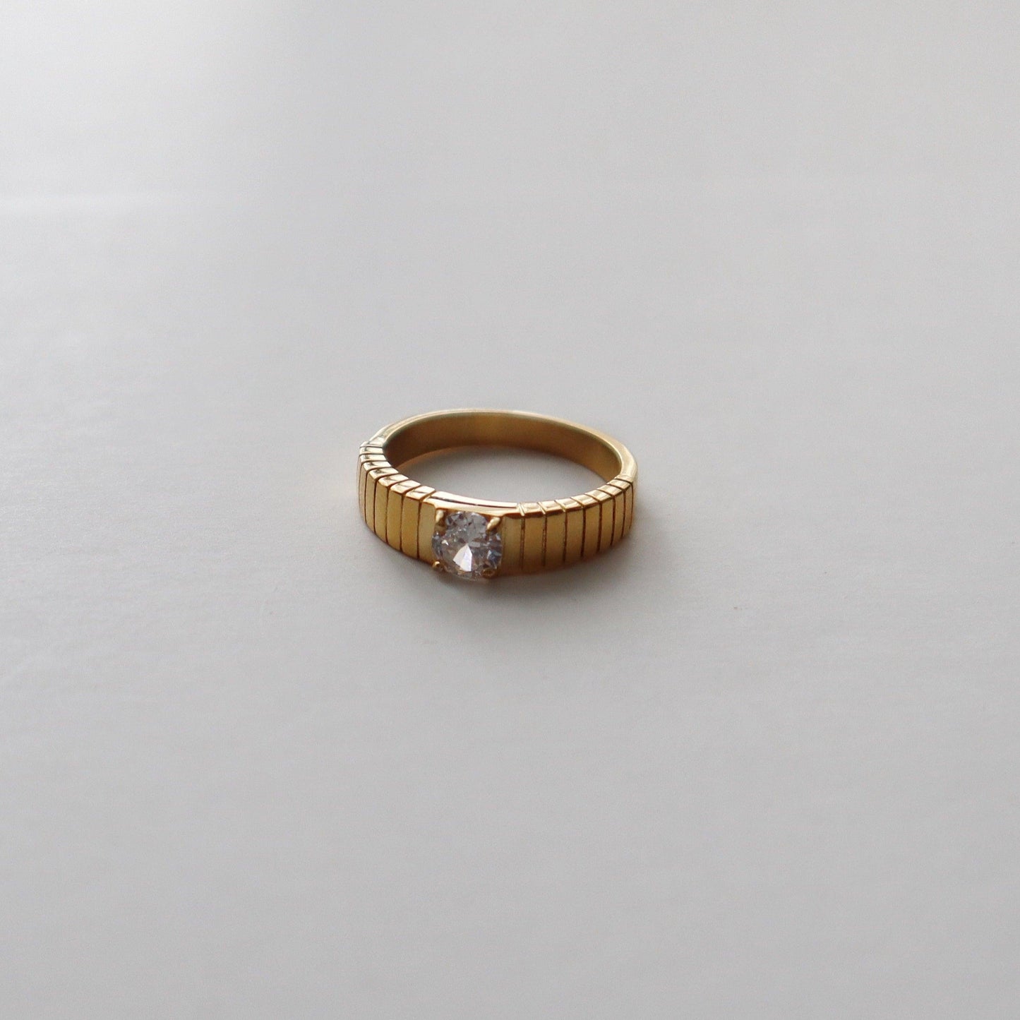 Ashlyn Ring | CZ Chunky Ring - JESSA JEWELRY | GOLD JEWELRY; dainty, affordable gold everyday jewelry. Tarnish free, water-resistant, hypoallergenic. Jewelry for everyday wear