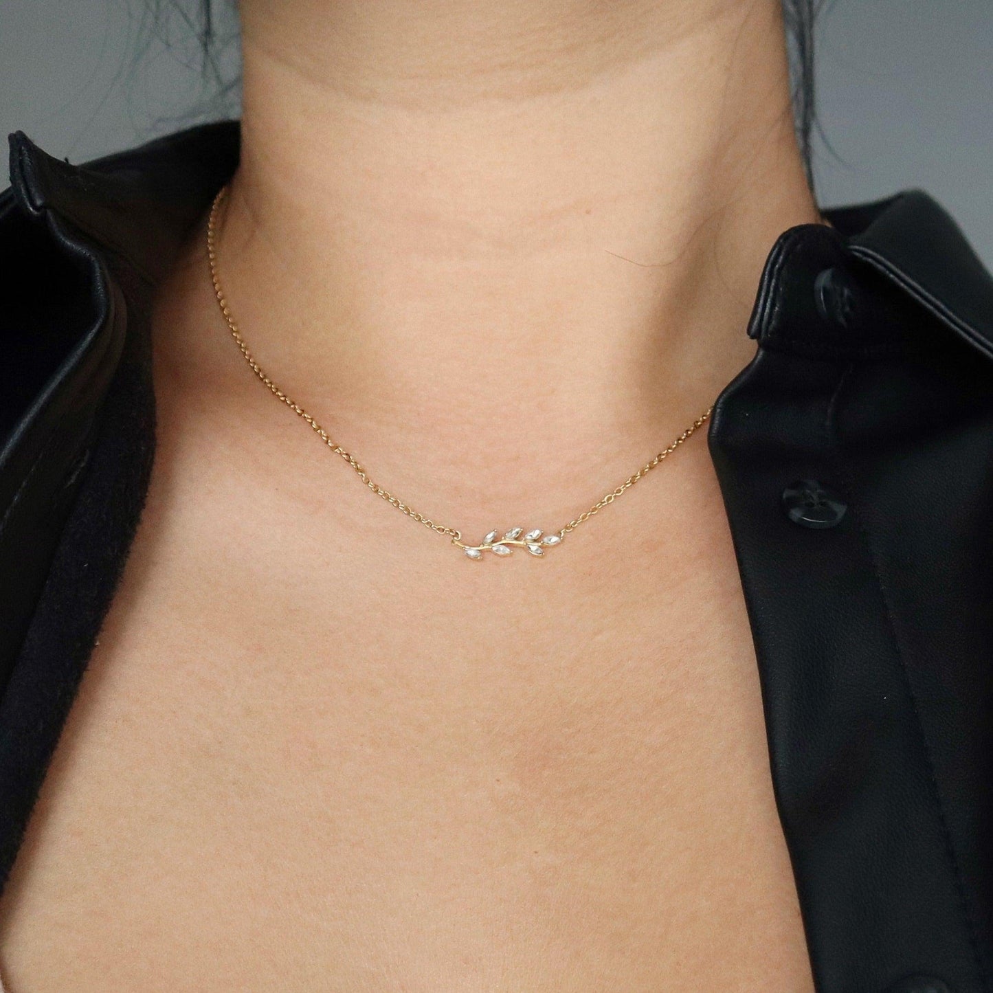Branch Necklace - JESSA JEWELRY | GOLD JEWELRY; dainty, affordable gold everyday jewelry. Tarnish free, water-resistant, hypoallergenic. Jewelry for everyday wear