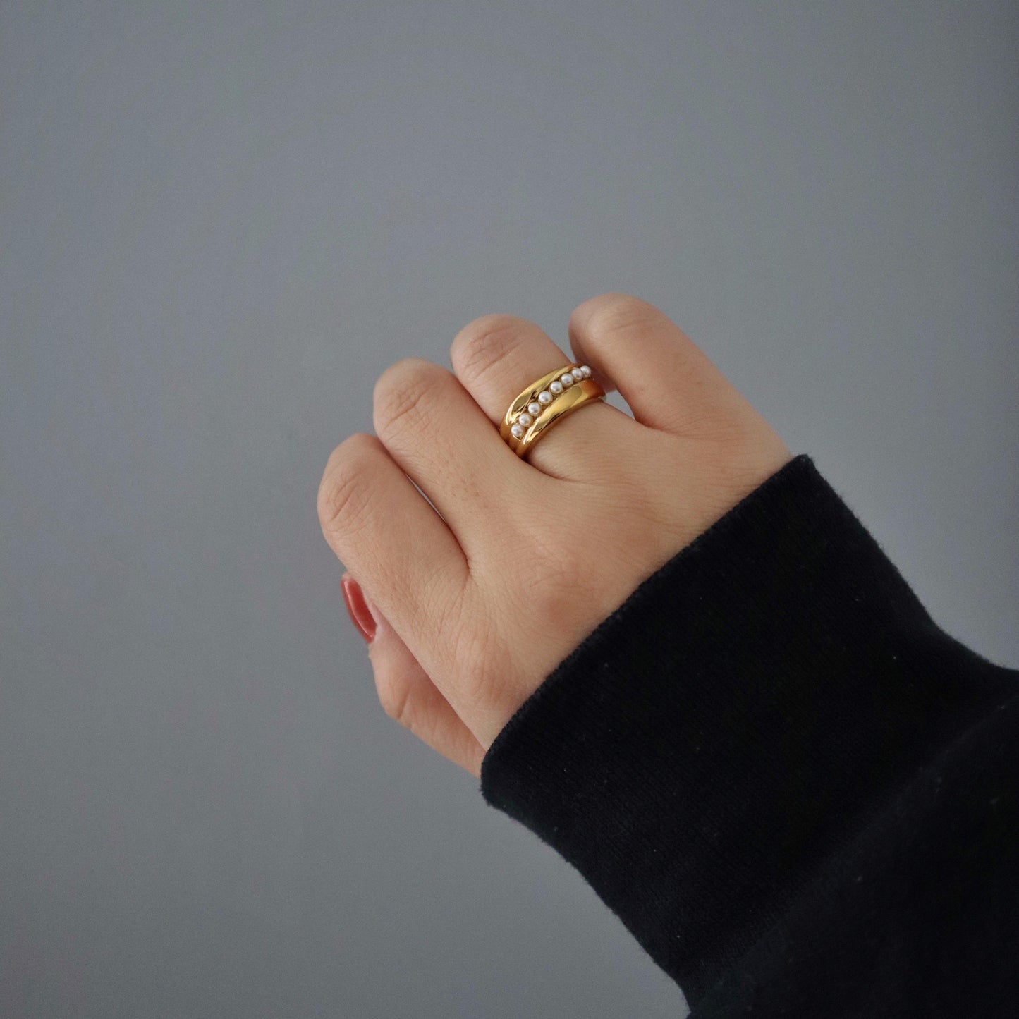 Perla Ring | Chunky Pearl Ring