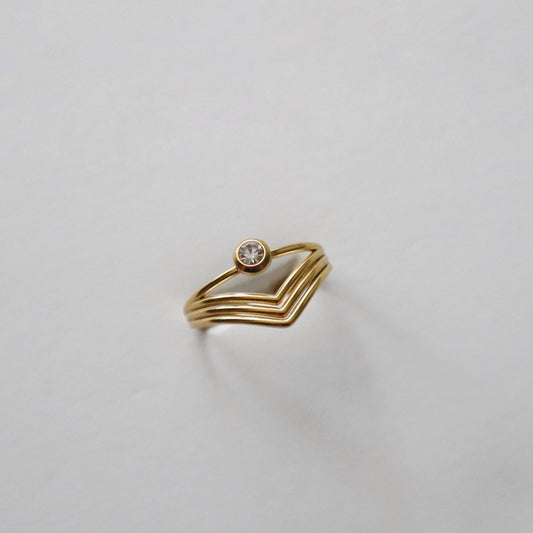 Vera Ring | Adjustable Ring - JESSA JEWELRY | GOLD JEWELRY; dainty, affordable gold everyday jewelry. Tarnish free, water-resistant, hypoallergenic. Jewelry for everyday wear