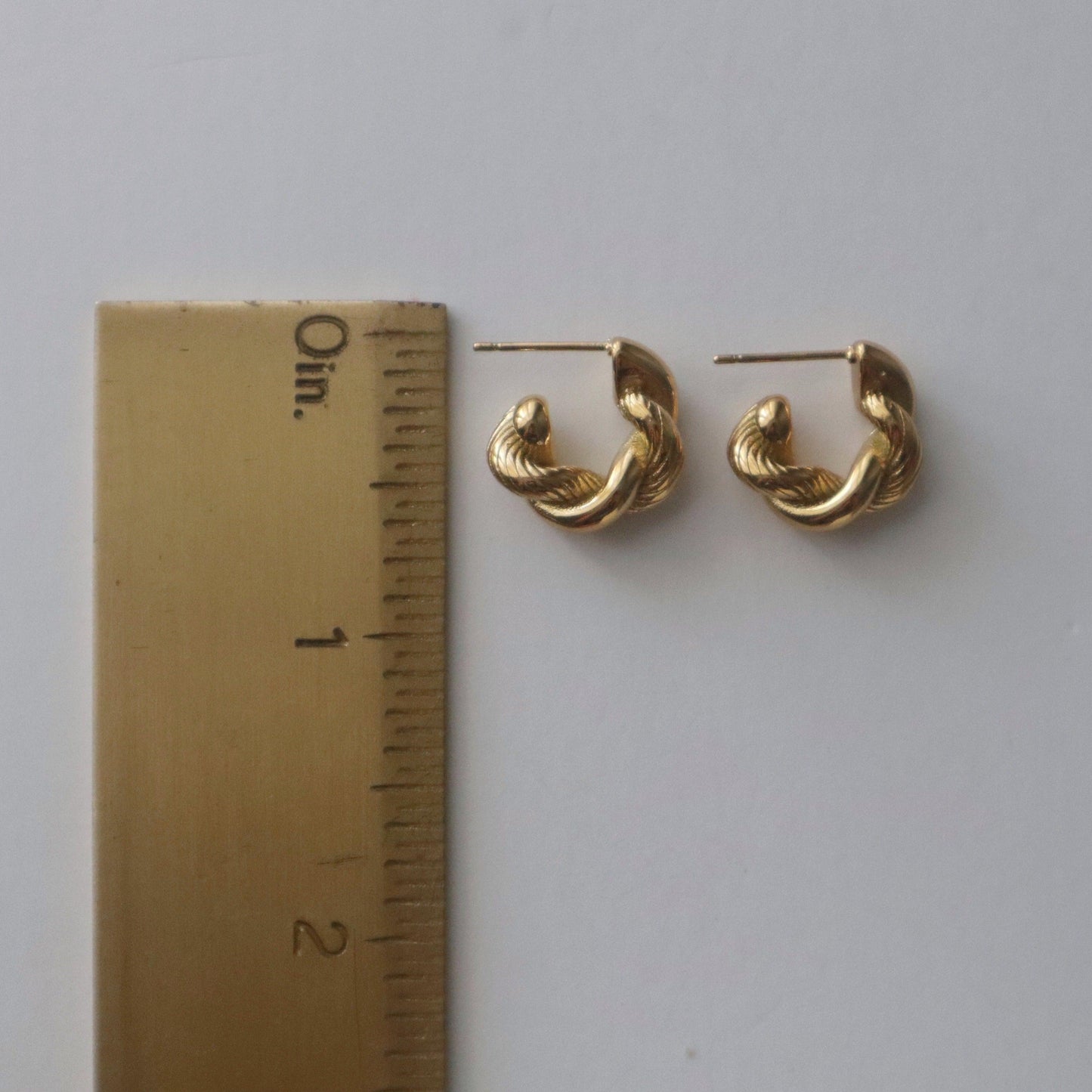 Twisted Rope Hoops - JESSA JEWELRY | GOLD JEWELRY; dainty, affordable gold everyday jewelry. Tarnish free, water-resistant, hypoallergenic. Jewelry for everyday wear