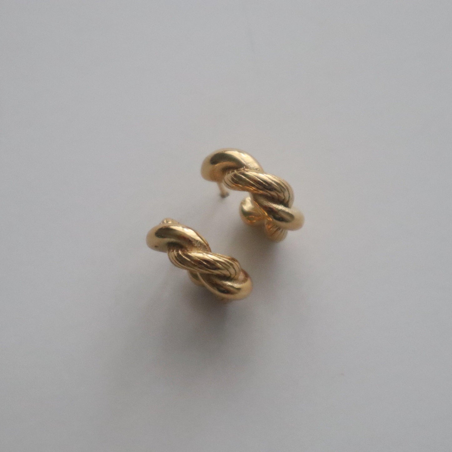 Twisted Rope Hoops - JESSA JEWELRY | GOLD JEWELRY; dainty, affordable gold everyday jewelry. Tarnish free, water-resistant, hypoallergenic. Jewelry for everyday wear