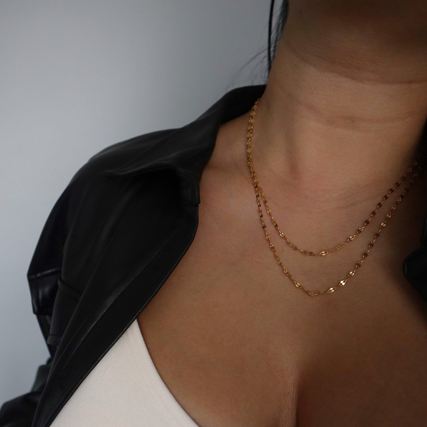 Lilia Chain | Dainty Everyday Chain - JESSA JEWELRY | GOLD JEWELRY; dainty, affordable gold everyday jewelry. Tarnish free, water-resistant, hypoallergenic. Jewelry for everyday wear