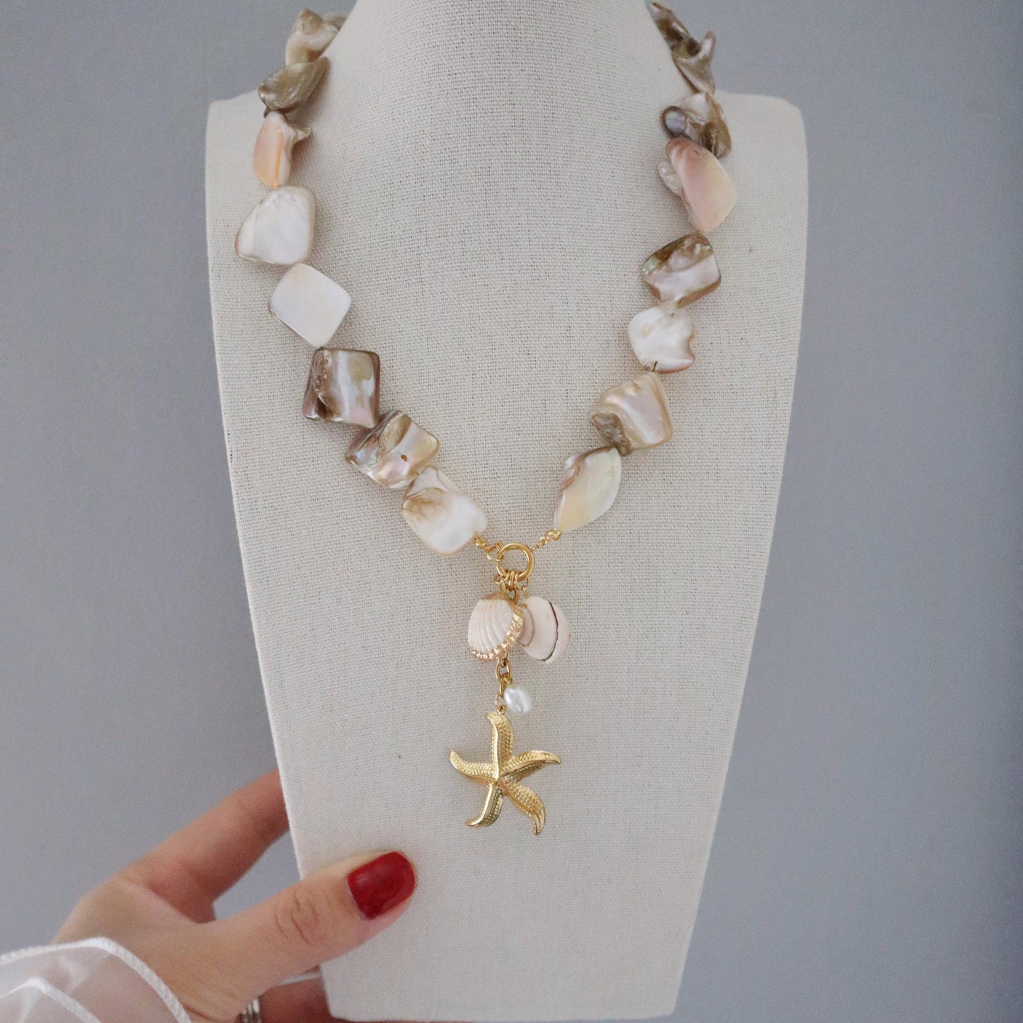 Seaside Shell Necklace | Statement Necklace