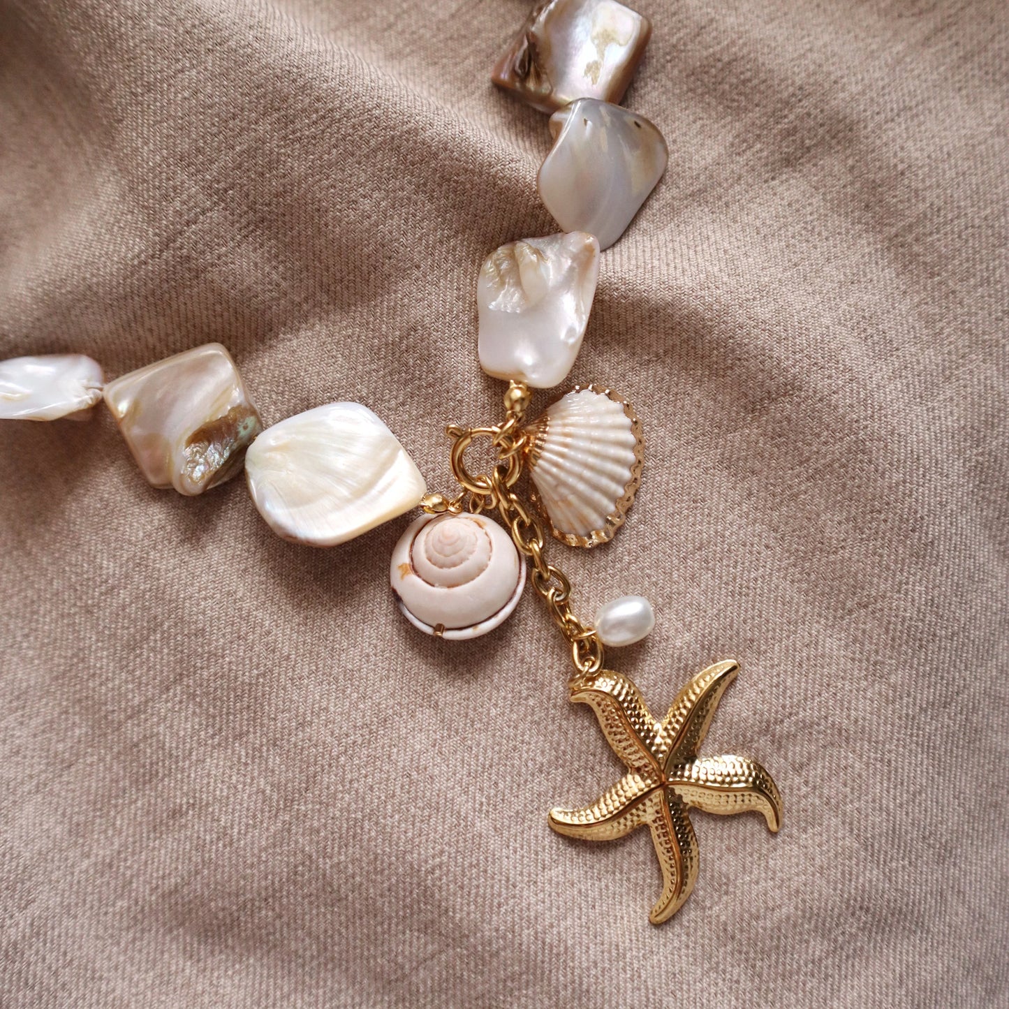Seaside Shell Necklace | Statement Necklace