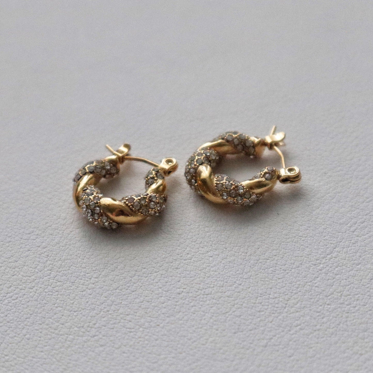 Mia Hoops | Small CZ Hoops - JESSA JEWELRY | GOLD JEWELRY; dainty, affordable gold everyday jewelry. Tarnish free, water-resistant, hypoallergenic. Jewelry for everyday wear
