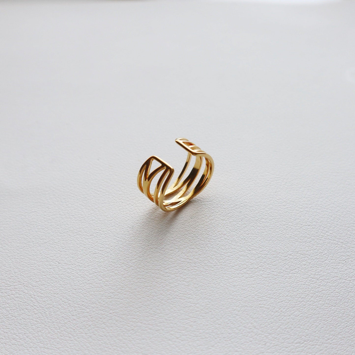 Crossover Ring | Adjustable Ring - JESSA JEWELRY | GOLD JEWELRY; dainty, affordable gold everyday jewelry. Tarnish free, water-resistant, hypoallergenic. Jewelry for everyday wear