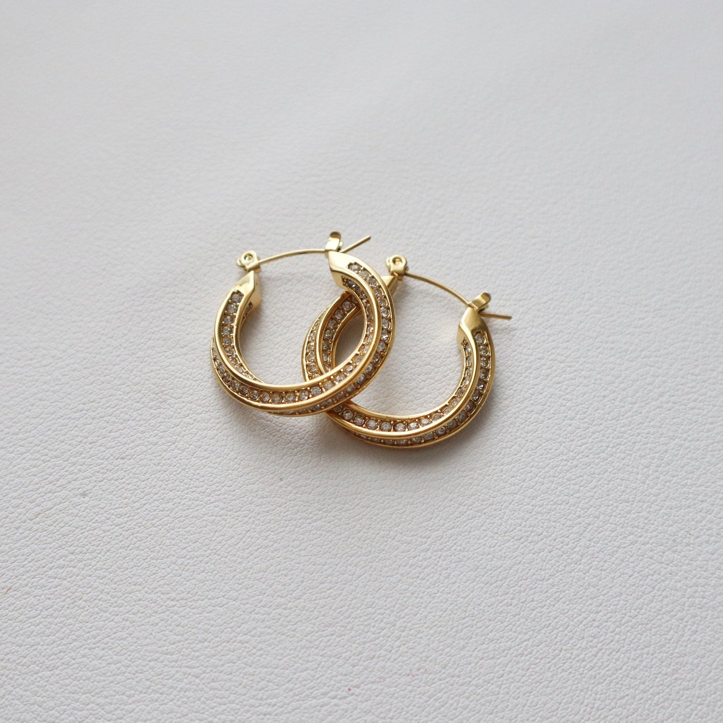Ellie Hoops | CZ Gold Hoops - JESSA JEWELRY | GOLD JEWELRY; dainty, affordable gold everyday jewelry. Tarnish free, water-resistant, hypoallergenic. Jewelry for everyday wear