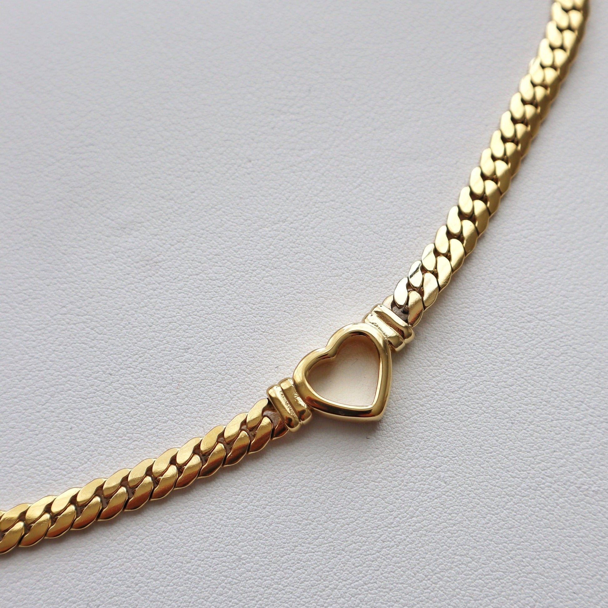 Heart Choker | Chunky Statement Necklace - JESSA JEWELRY | GOLD JEWELRY; dainty, affordable gold everyday jewelry. Tarnish free, water-resistant, hypoallergenic. Jewelry for everyday wear