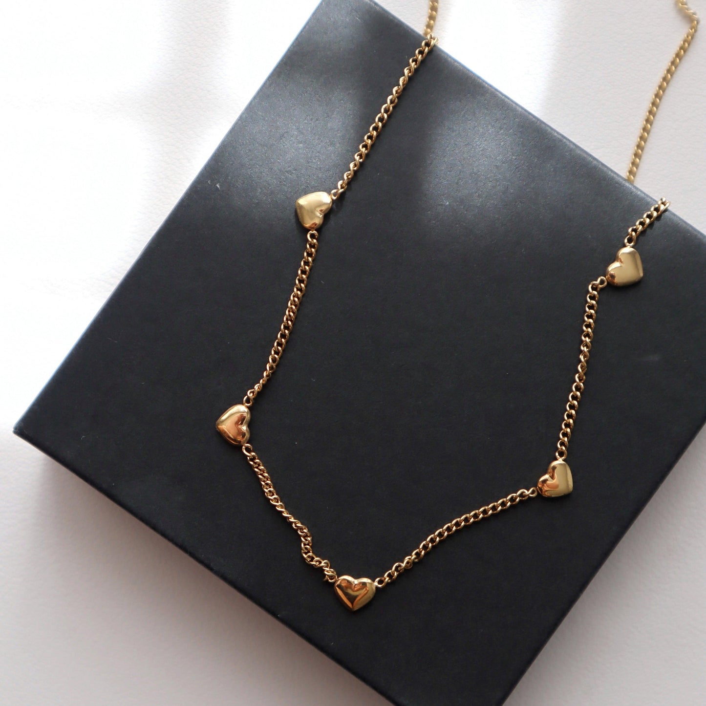 Heart Charm Necklace - JESSA JEWELRY | GOLD JEWELRY; dainty, affordable gold everyday jewelry. Tarnish free, water-resistant, hypoallergenic. Jewelry for everyday wear
