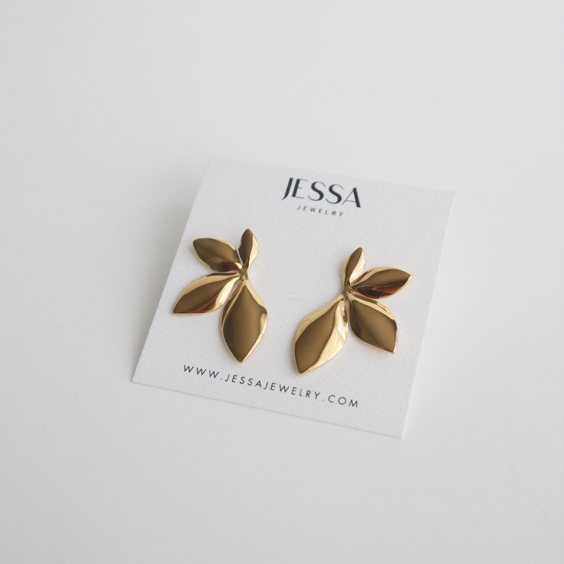 Willa Earrings - JESSA JEWELRY | GOLD JEWELRY; dainty, affordable gold everyday jewelry. Tarnish free, water-resistant, hypoallergenic. Jewelry for everyday wear