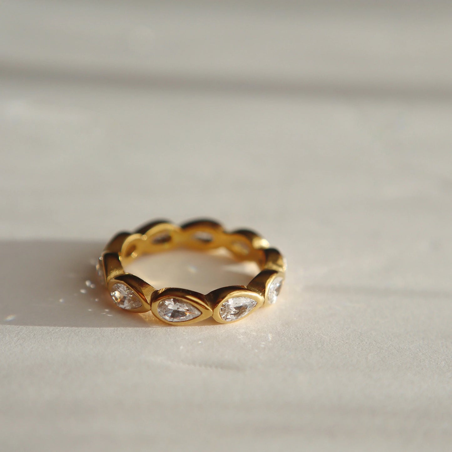 Teardrop Eternity Ring