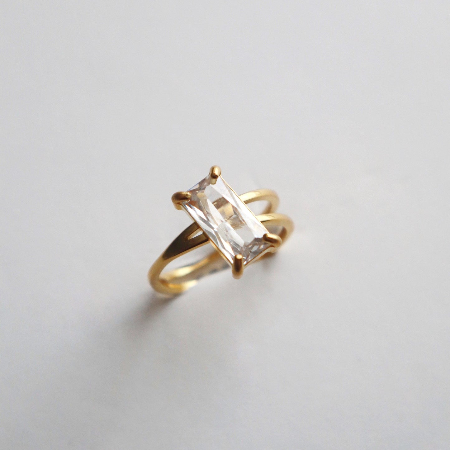 Juliet Ring | Zircon Ring - JESSA JEWELRY | GOLD JEWELRY; dainty, affordable gold everyday jewelry. Tarnish free, water-resistant, hypoallergenic. Jewelry for everyday wear