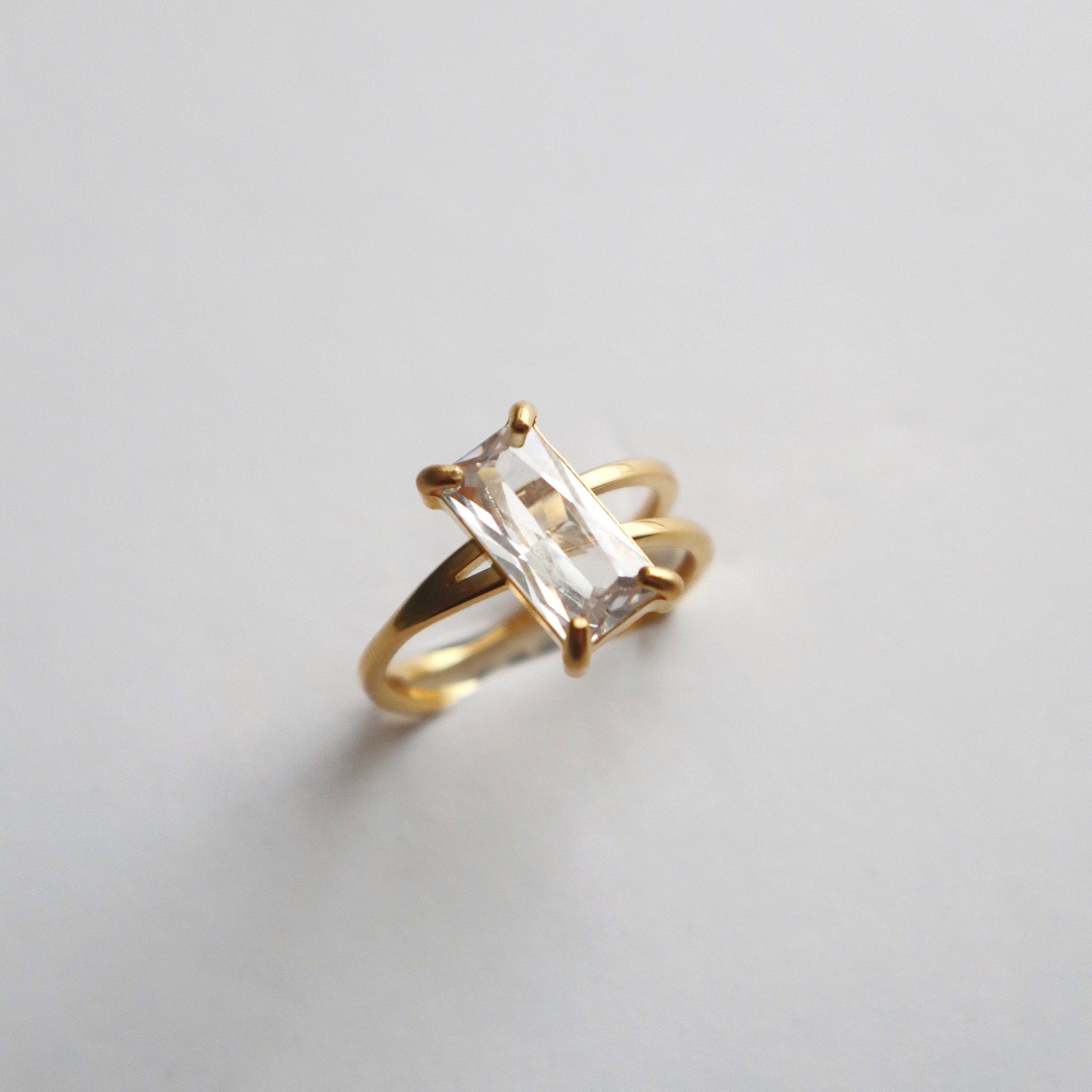 Juliet Ring | Zircon Ring - JESSA JEWELRY | GOLD JEWELRY; dainty, affordable gold everyday jewelry. Tarnish free, water-resistant, hypoallergenic. Jewelry for everyday wear