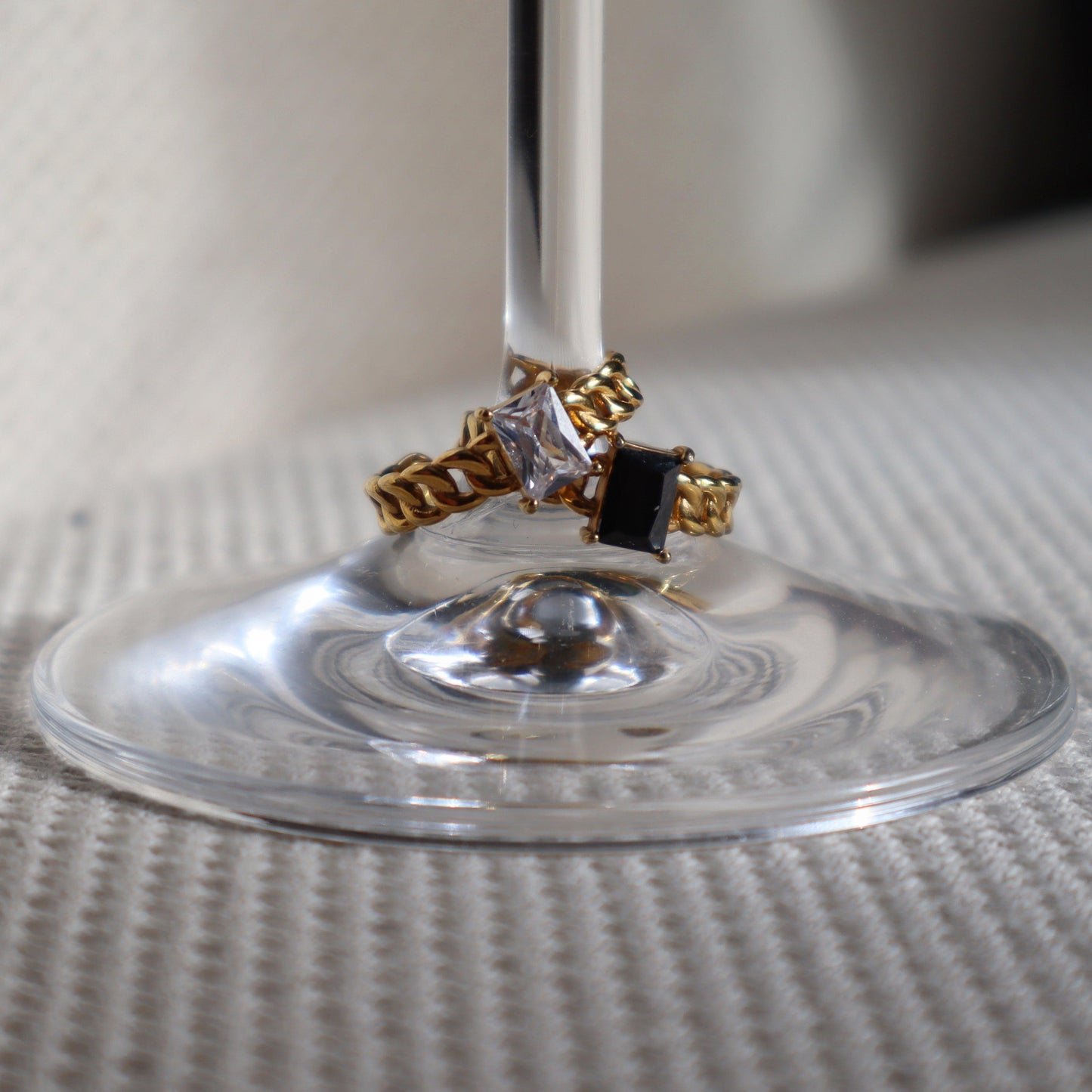 Juniper Ring - White | Gem Stacking Ring - JESSA JEWELRY | GOLD JEWELRY; dainty, affordable gold everyday jewelry. Tarnish free, water-resistant, hypoallergenic. Jewelry for everyday wear