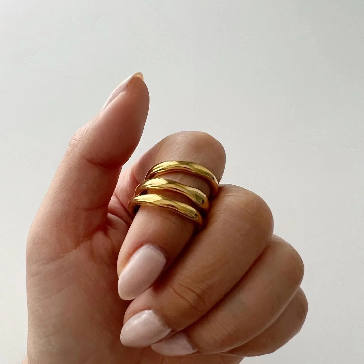 Wave Ring | Dainty Stacking Ring - JESSA JEWELRY | GOLD JEWELRY; dainty, affordable gold everyday jewelry. Tarnish free, water-resistant, hypoallergenic. Jewelry for everyday wear