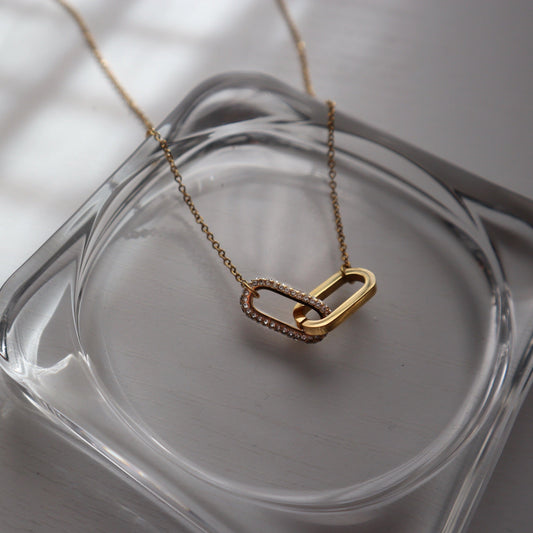 Linked Necklace - JESSA JEWELRY | GOLD JEWELRY; dainty, affordable gold everyday jewelry. Tarnish free, water-resistant, hypoallergenic. Jewelry for everyday wear