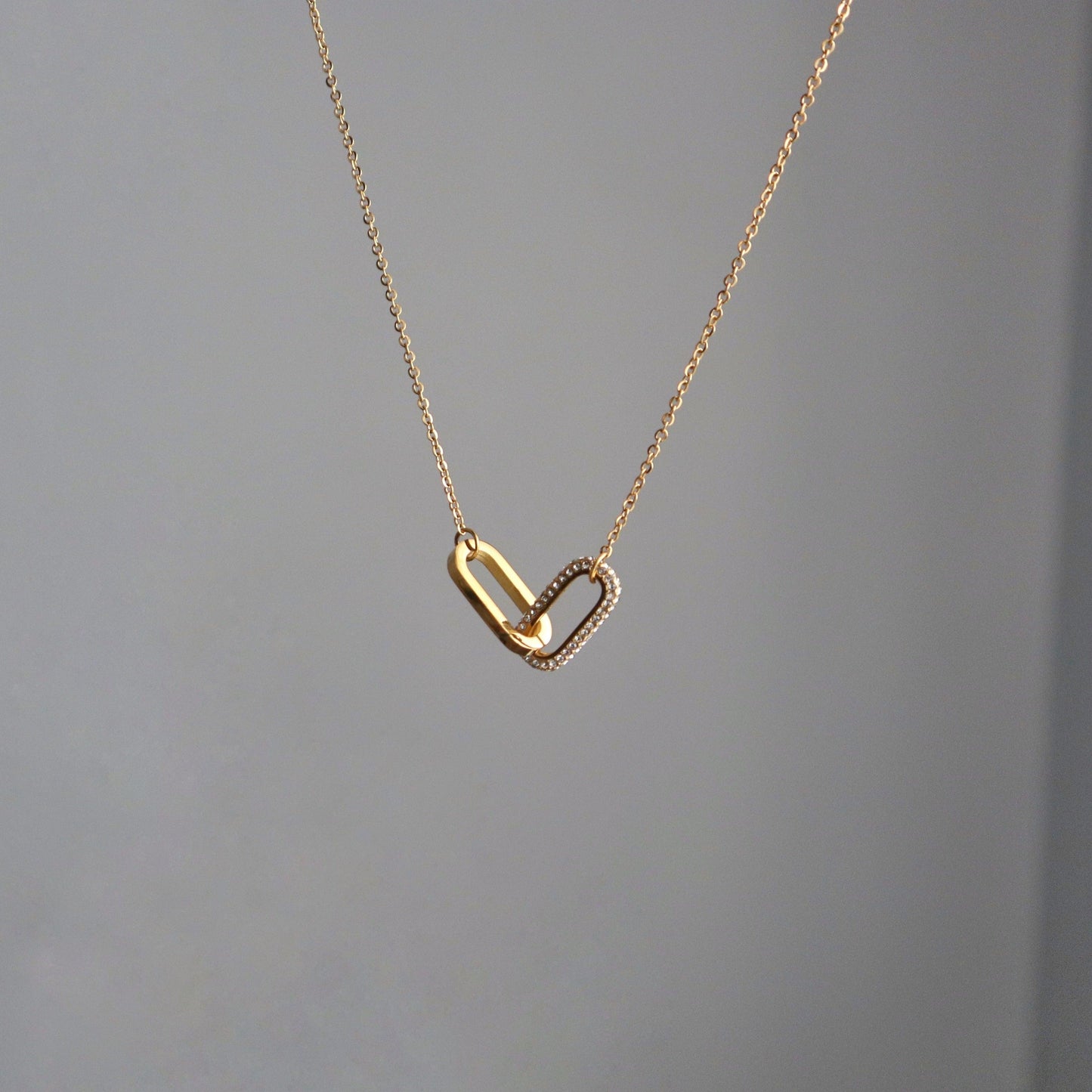 Linked Necklace - JESSA JEWELRY | GOLD JEWELRY; dainty, affordable gold everyday jewelry. Tarnish free, water-resistant, hypoallergenic. Jewelry for everyday wear