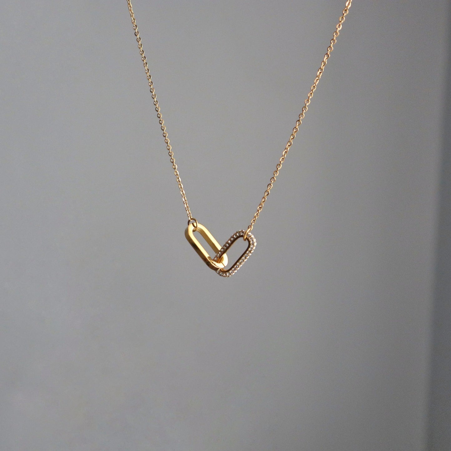 Linked Necklace - JESSA JEWELRY | GOLD JEWELRY; dainty, affordable gold everyday jewelry. Tarnish free, water-resistant, hypoallergenic. Jewelry for everyday wear