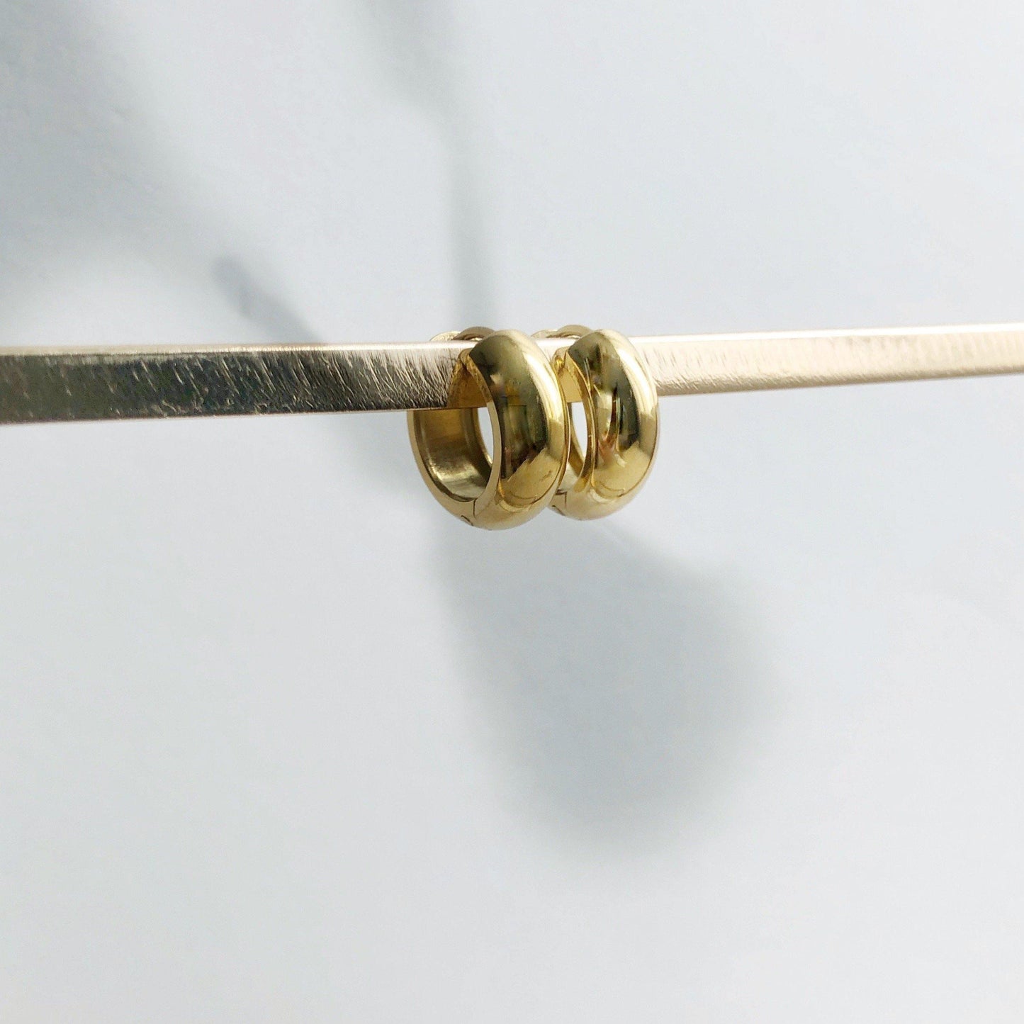Caia Chunky Hoops - JESSA JEWELRY | GOLD JEWELRY; dainty, affordable gold everyday jewelry. Tarnish free, water-resistant, hypoallergenic. Jewelry for everyday wear