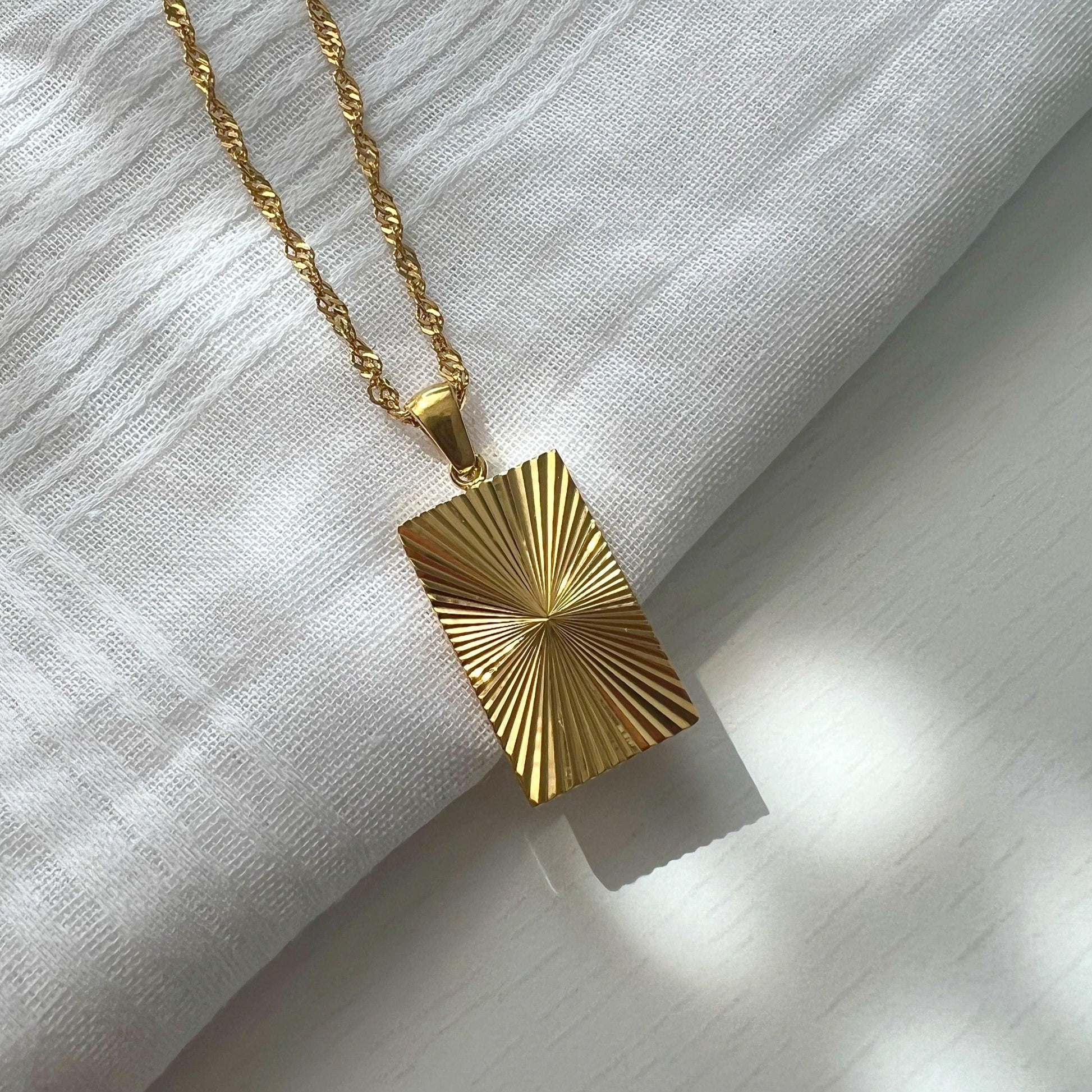 Celeste Necklace | Pendant Necklace - JESSA JEWELRY | GOLD JEWELRY; dainty, affordable gold everyday jewelry. Tarnish free, water-resistant, hypoallergenic. Jewelry for everyday wear