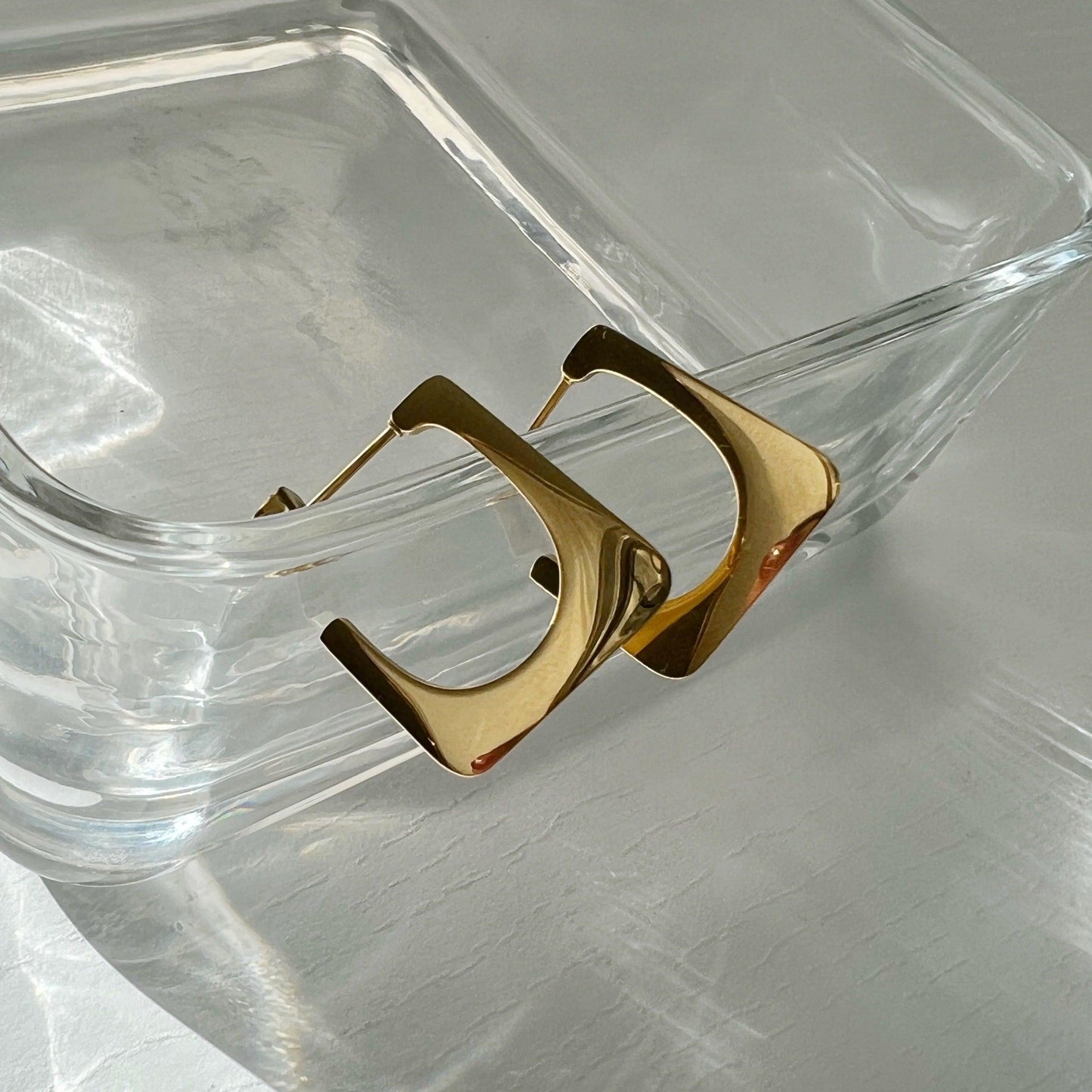 Lua Hoops - JESSA JEWELRY | GOLD JEWELRY; dainty, affordable gold everyday jewelry. Tarnish free, water-resistant, hypoallergenic. Jewelry for everyday wear